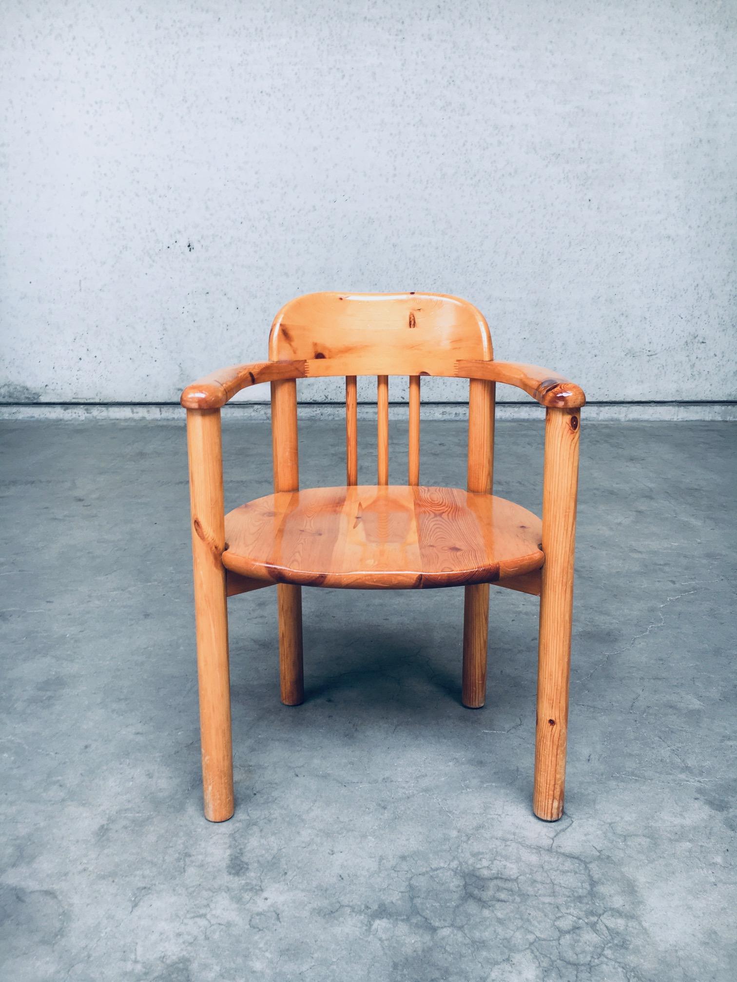 Dining Chair Set by Rainer Daumiller for Hirtshals Savvaerk, Denmark 1970's For Sale 2