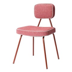 Dining Chair State Red Tulip with Lacquered Metal