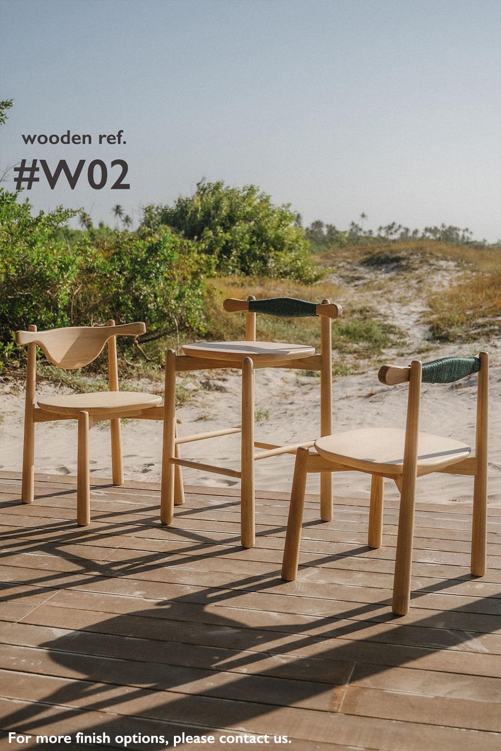 Dining Chair Uçá  - All solid wood. For Sale 3