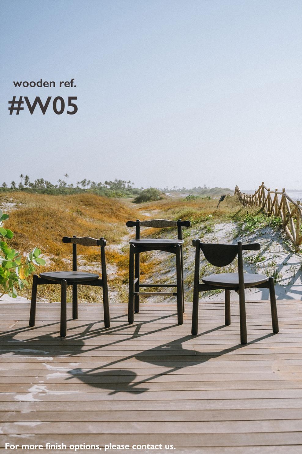 Dining Chair Uçá  - All solid wood. For Sale 5
