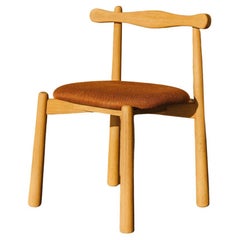 Dining Chair Uçá  - Solid wood, upholstered seat.