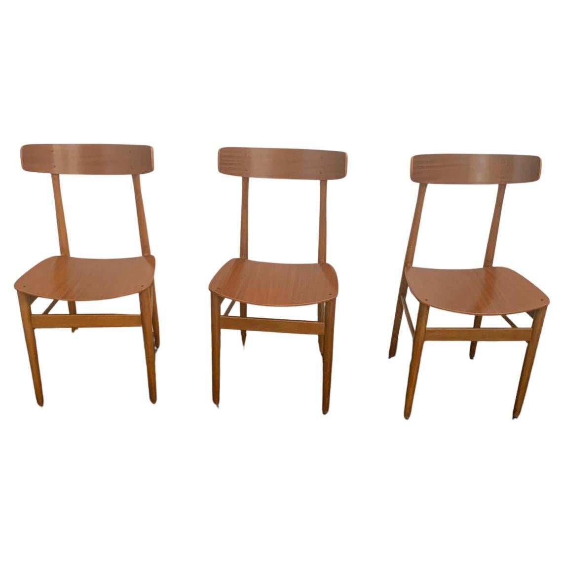 Dining Chairs, 1960s, Set of 3 For Sale