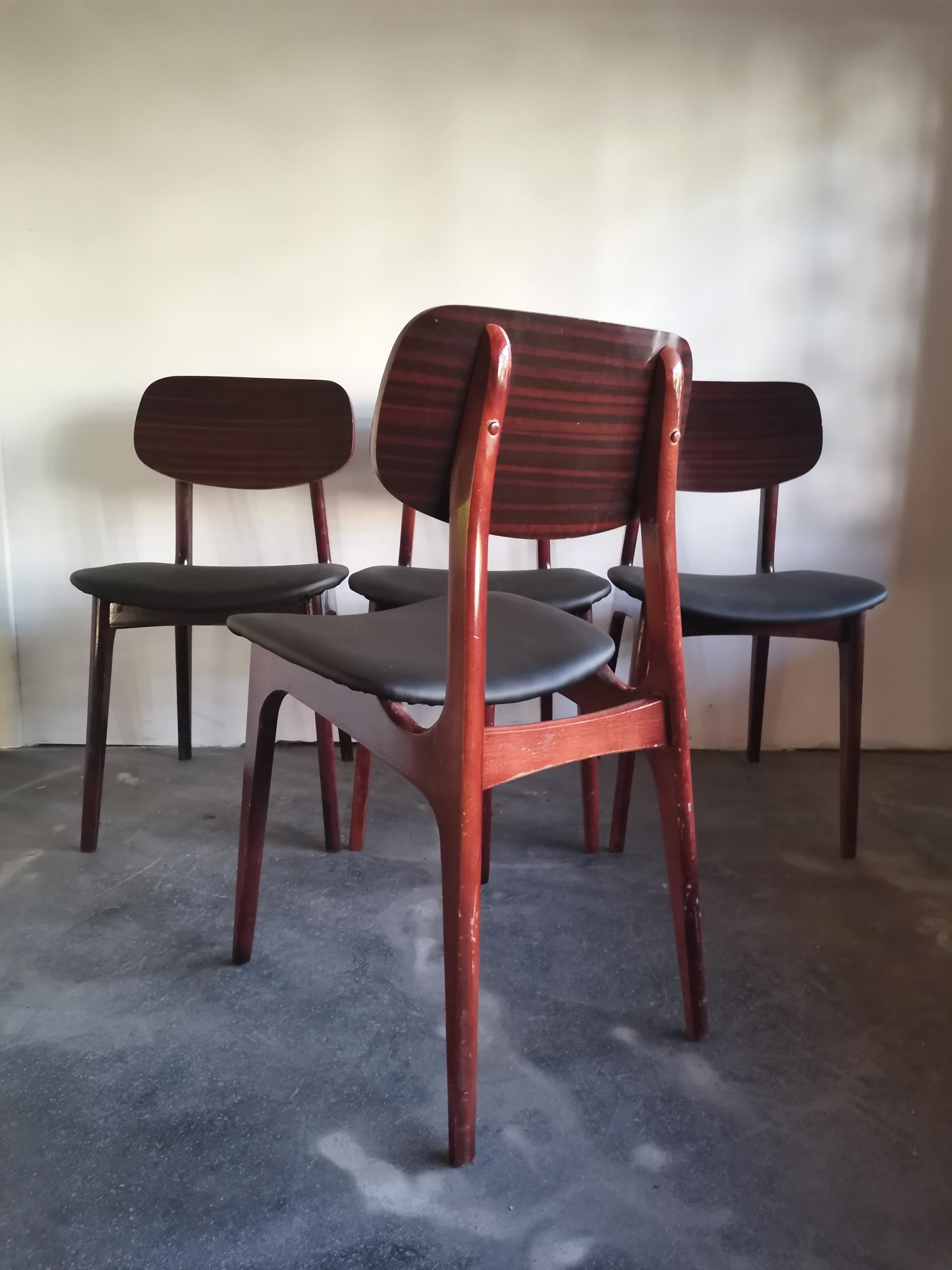 Mid-Century moderno Sedie da pranzo 1970s 1 di 4 in vendita
