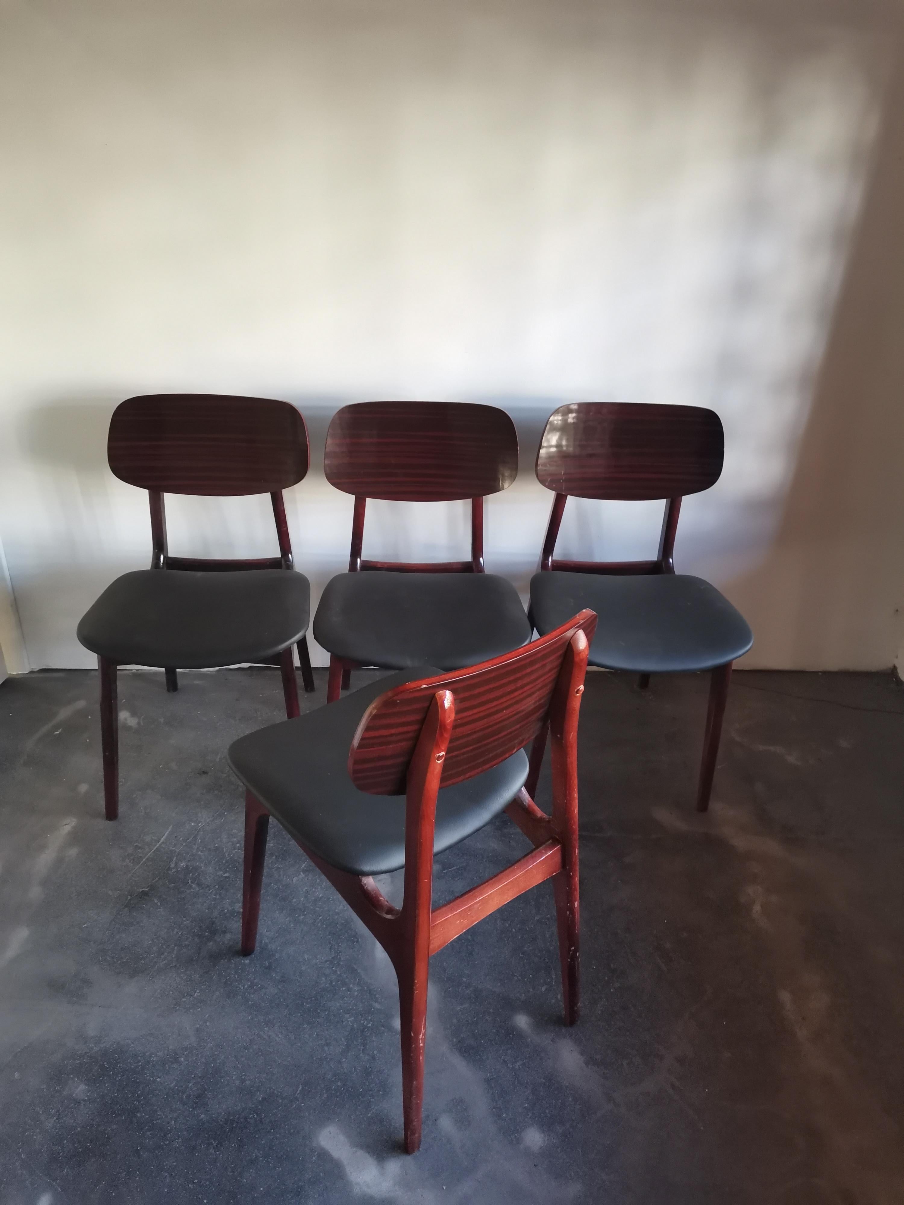 Sloveno Sedie da pranzo 1970s 1 di 4 in vendita