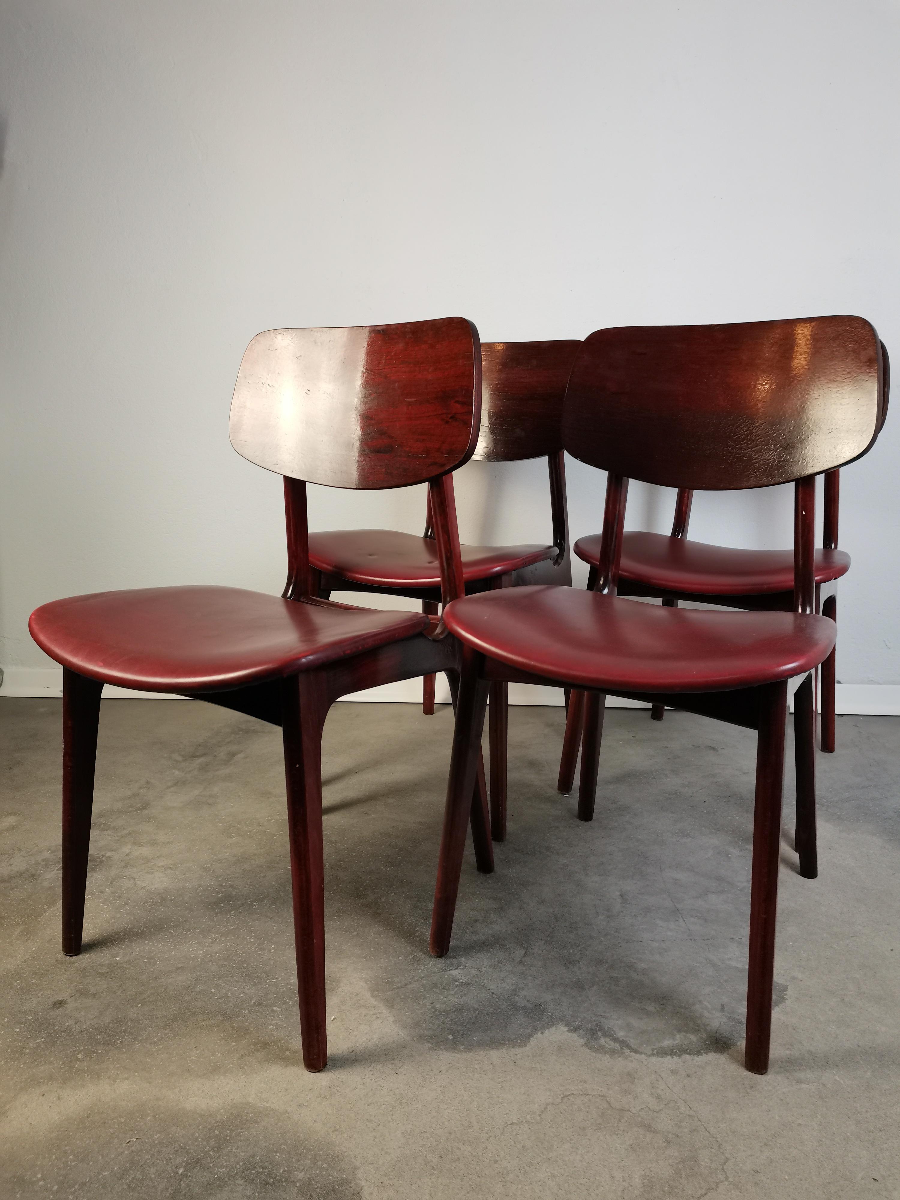Late 20th Century Dining Chairs, 1970s, Set of Four