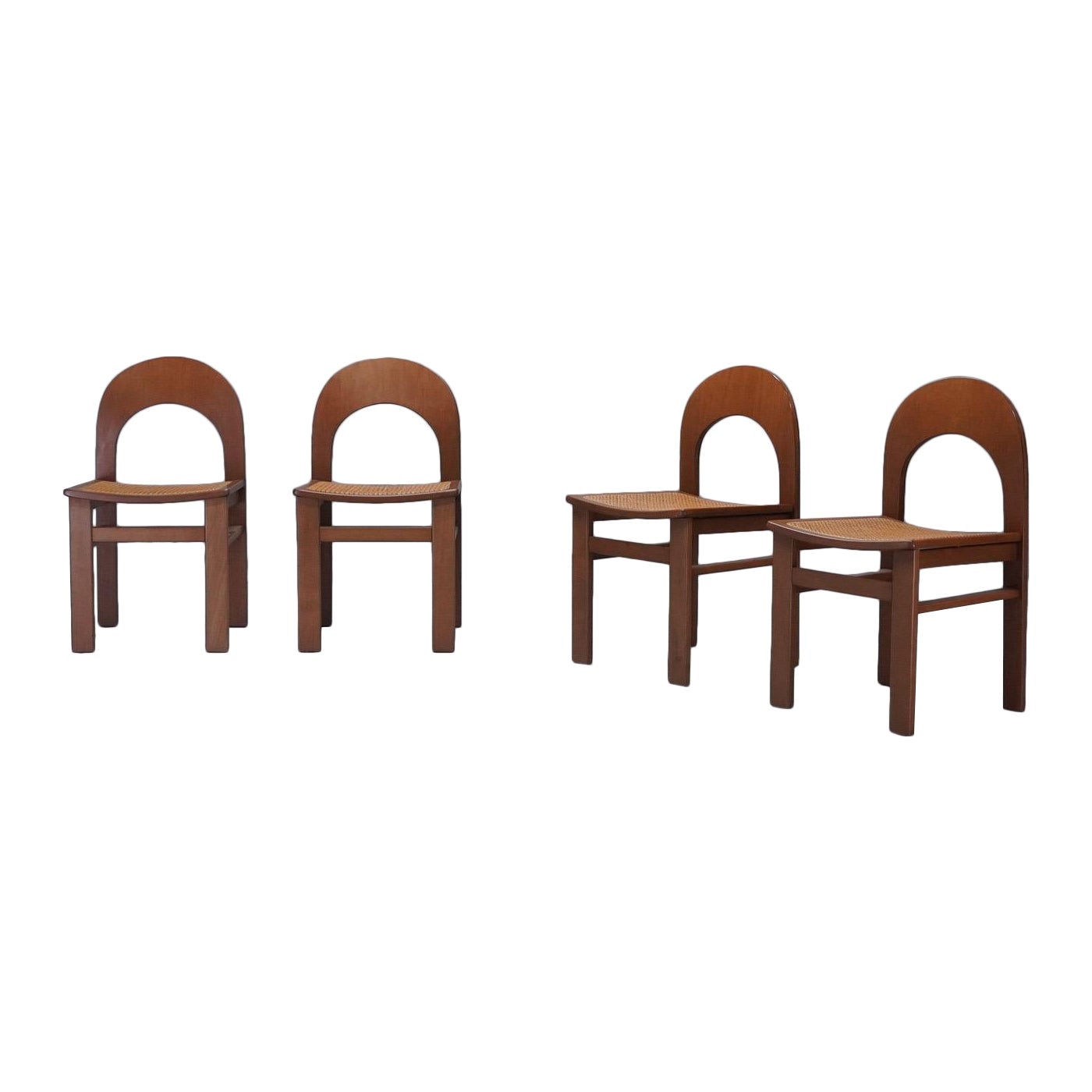 Dining chairs "Arcadia" di Adalberto Caraceni for Tagliabue, 1970, set of 4