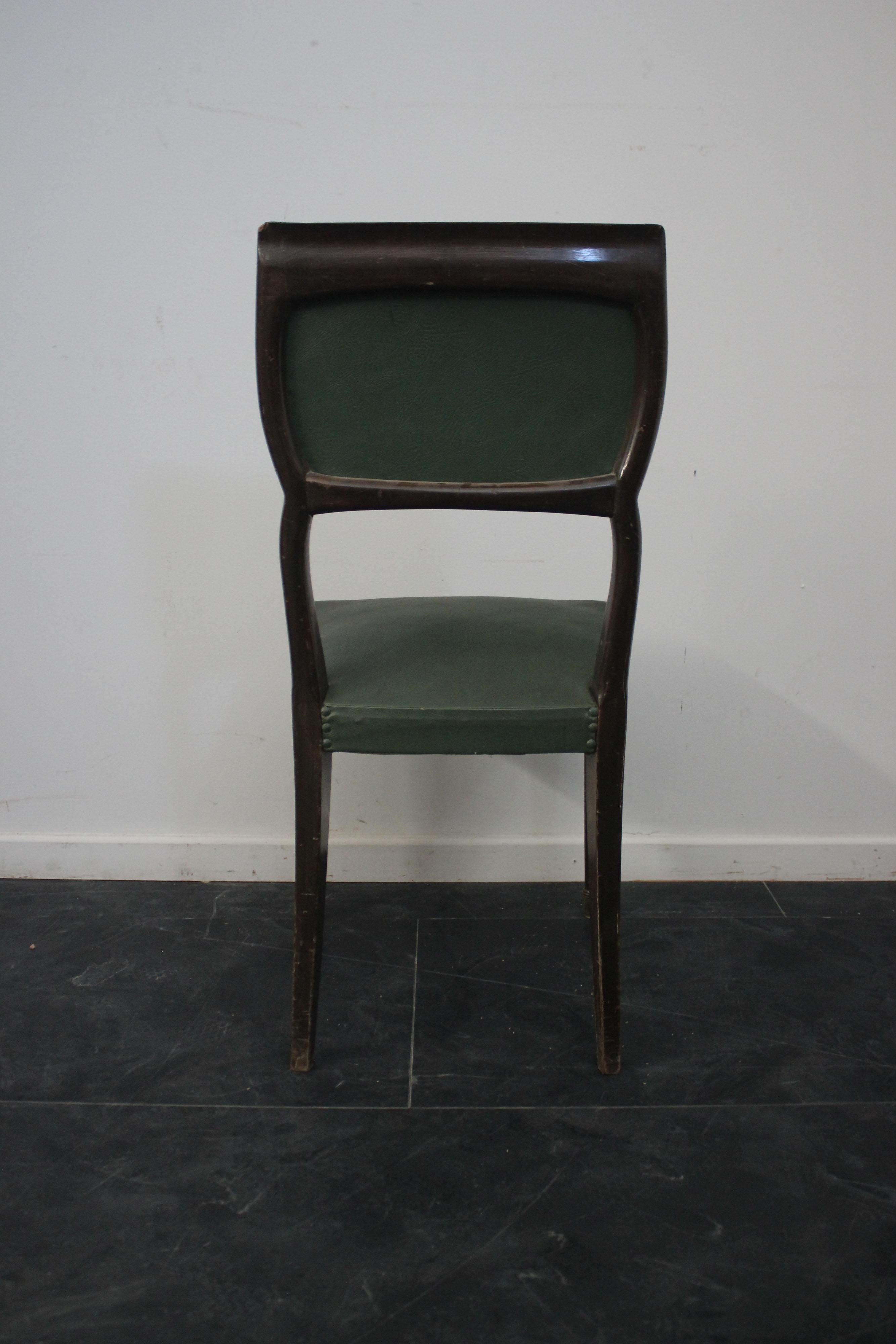 Dining Chairs Attributed to Vittorio Dassi for Dassi, 1950s, Set of 6 For Sale 3