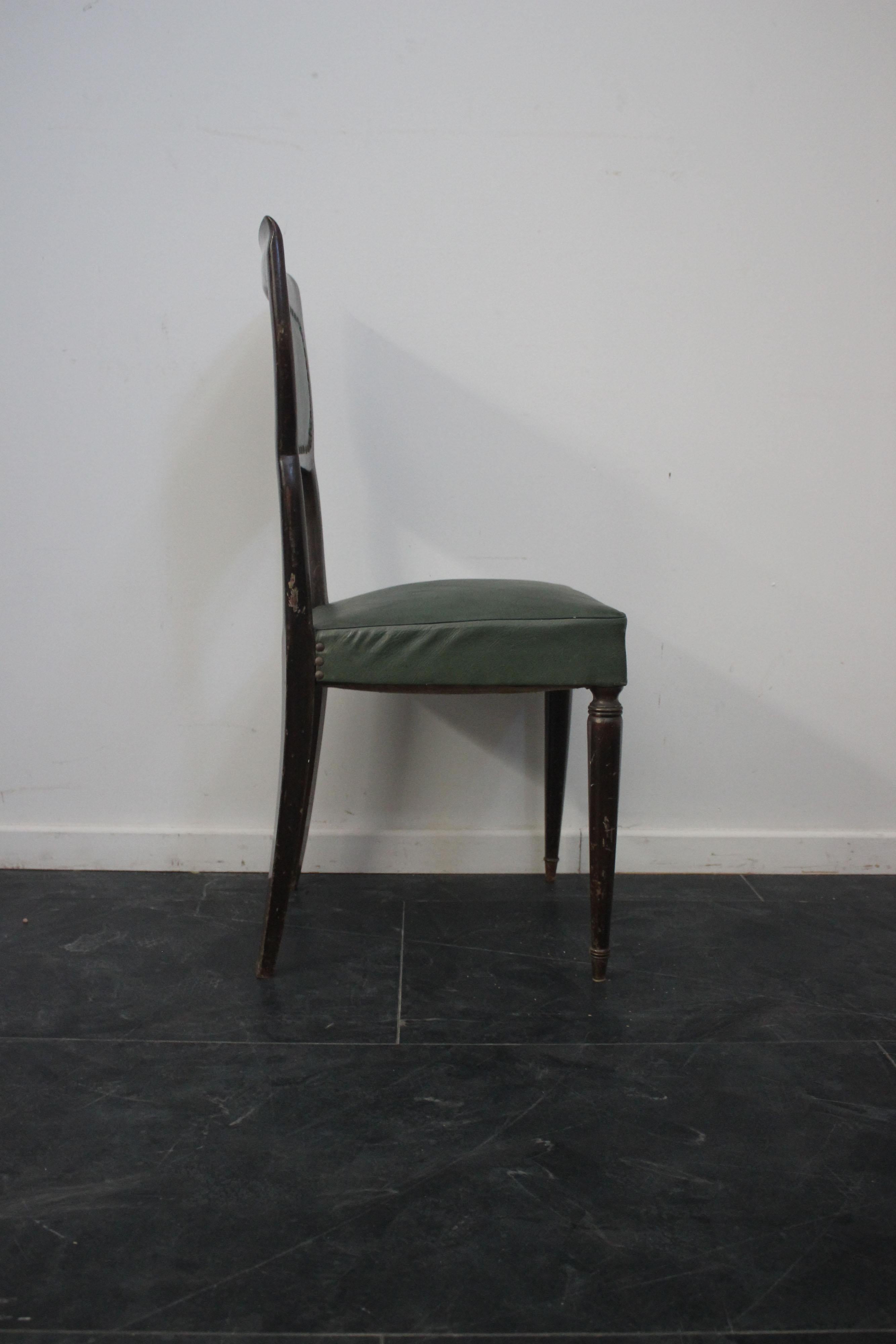Dining Chairs Attributed to Vittorio Dassi for Dassi, 1950s, Set of 6 For Sale 2