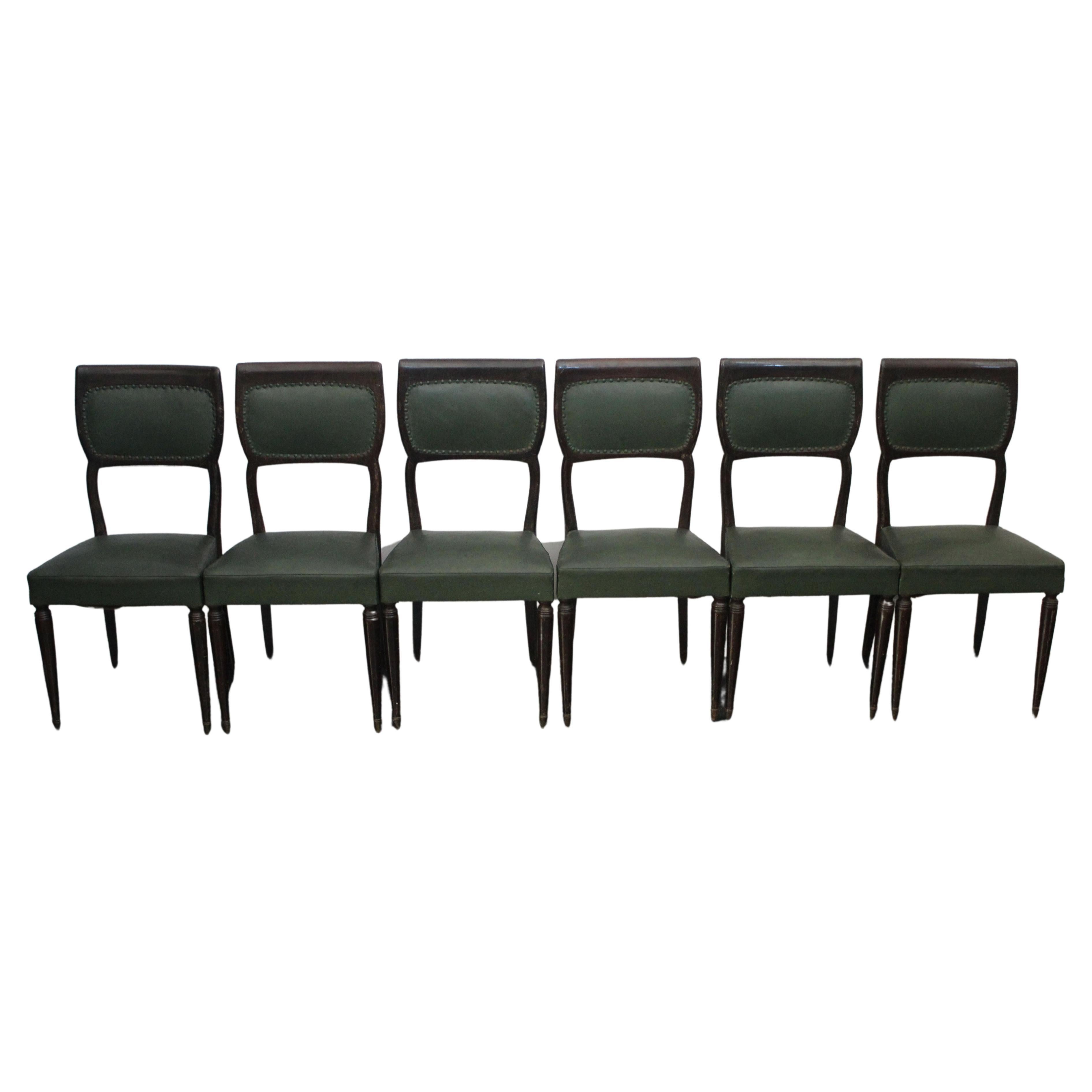 Dining Chairs Attributed to Vittorio Dassi for Dassi, 1950s, Set of 6