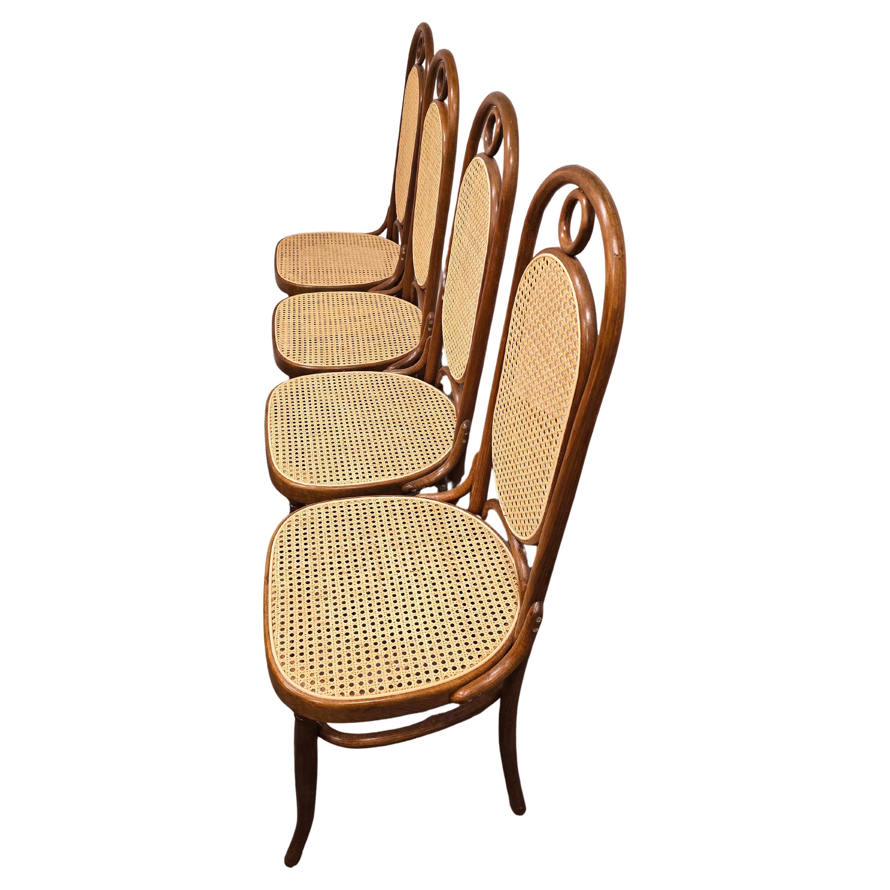 Chaises de salle à manger, bois cintré, M 17, dossier haut, 1 sur 4