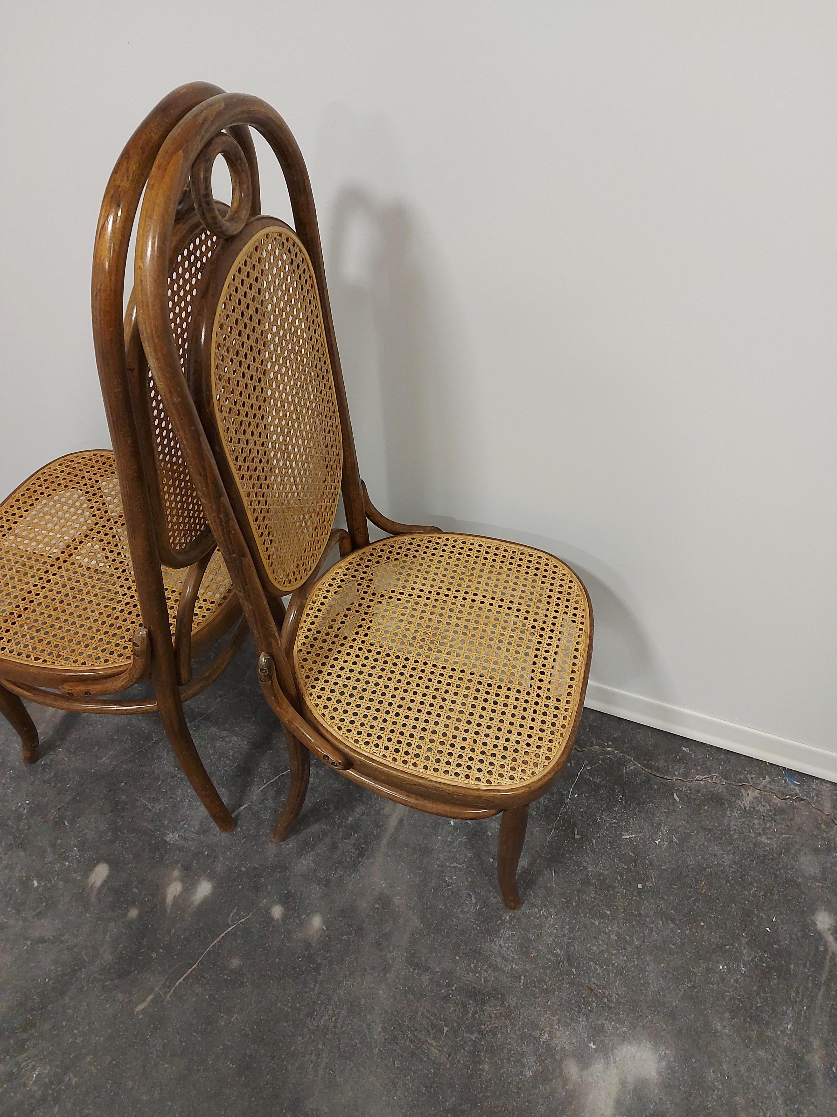 Dining Chairs, Bentwood, M 17, High Back, 1 of 6 For Sale 4