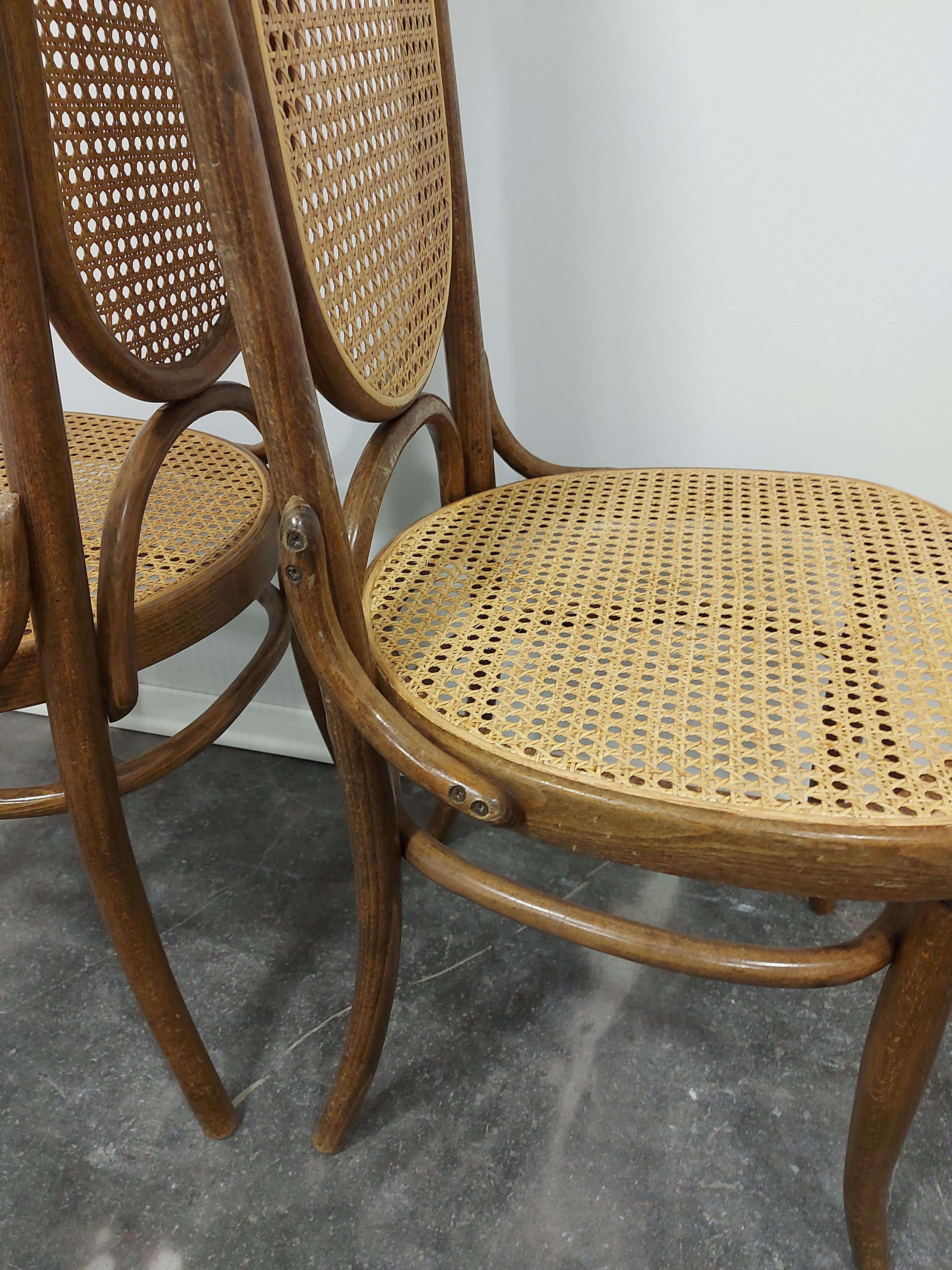 Dining Chairs, Bentwood, M 17, High Back, 1 of 6 For Sale 6
