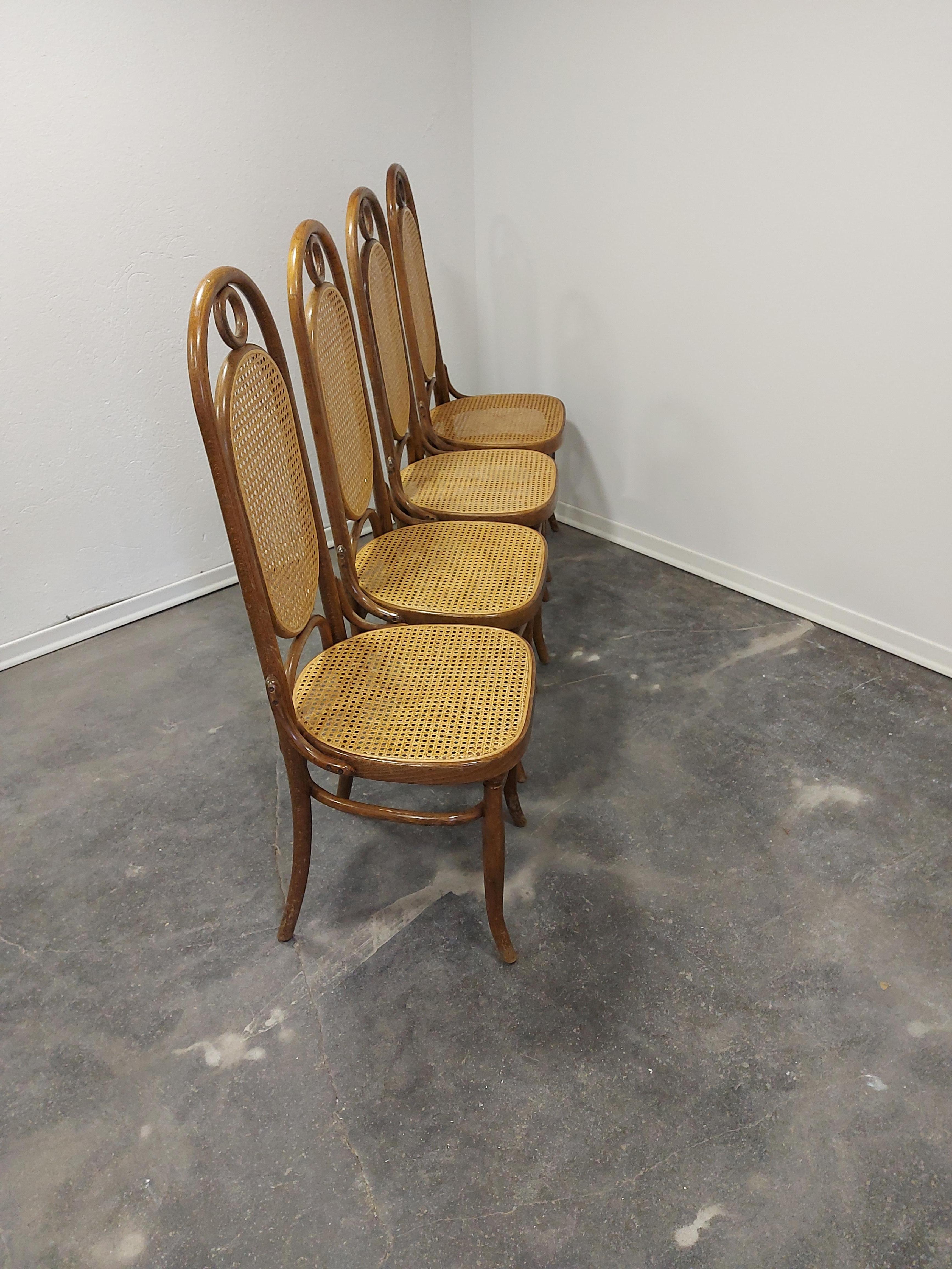Dining Chairs, Bentwood, M 17, High Back, 1 of 6 For Sale 9