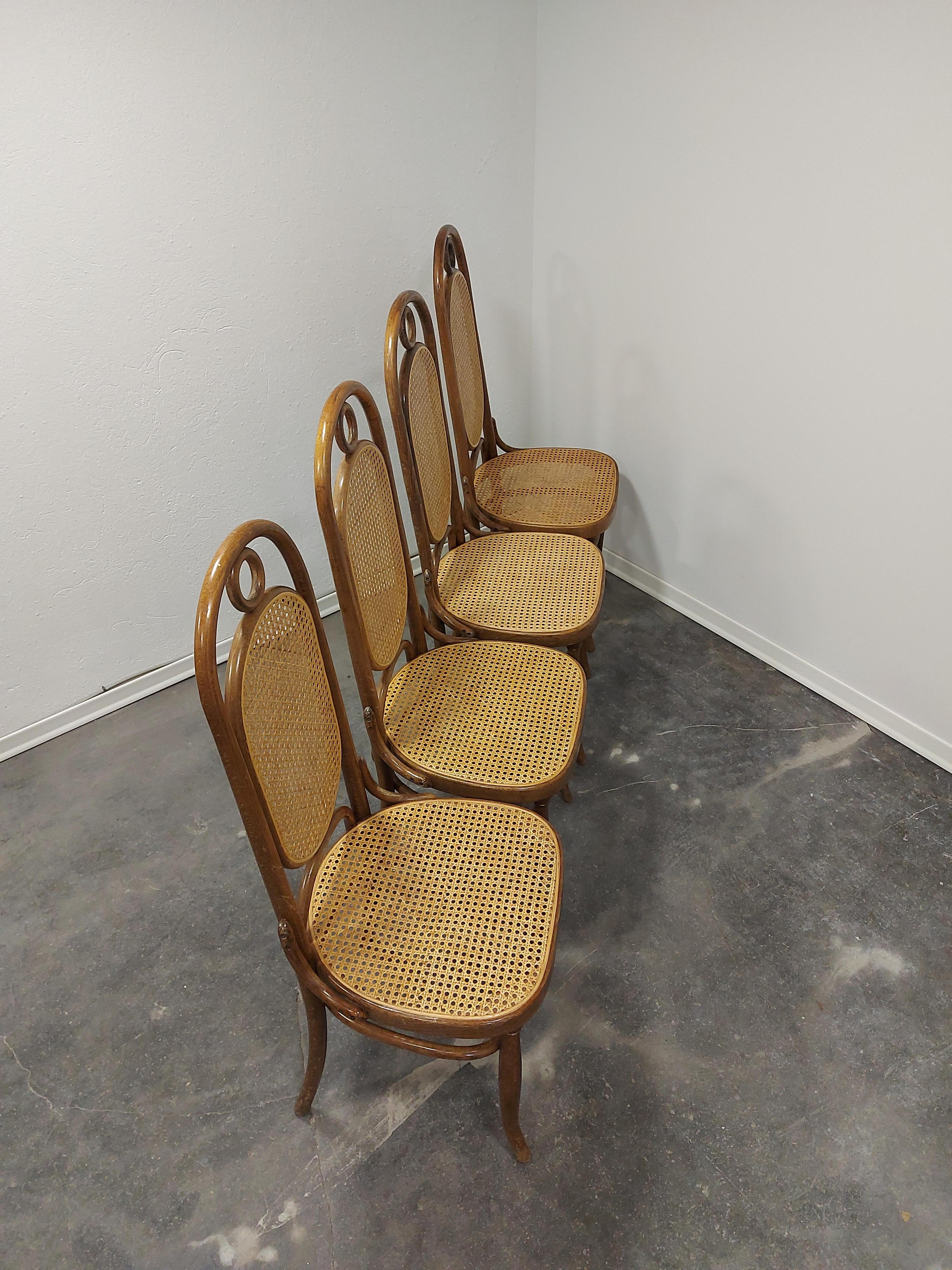 Dining Chairs, Bentwood, M 17, High Back, 1 of 6 For Sale 11