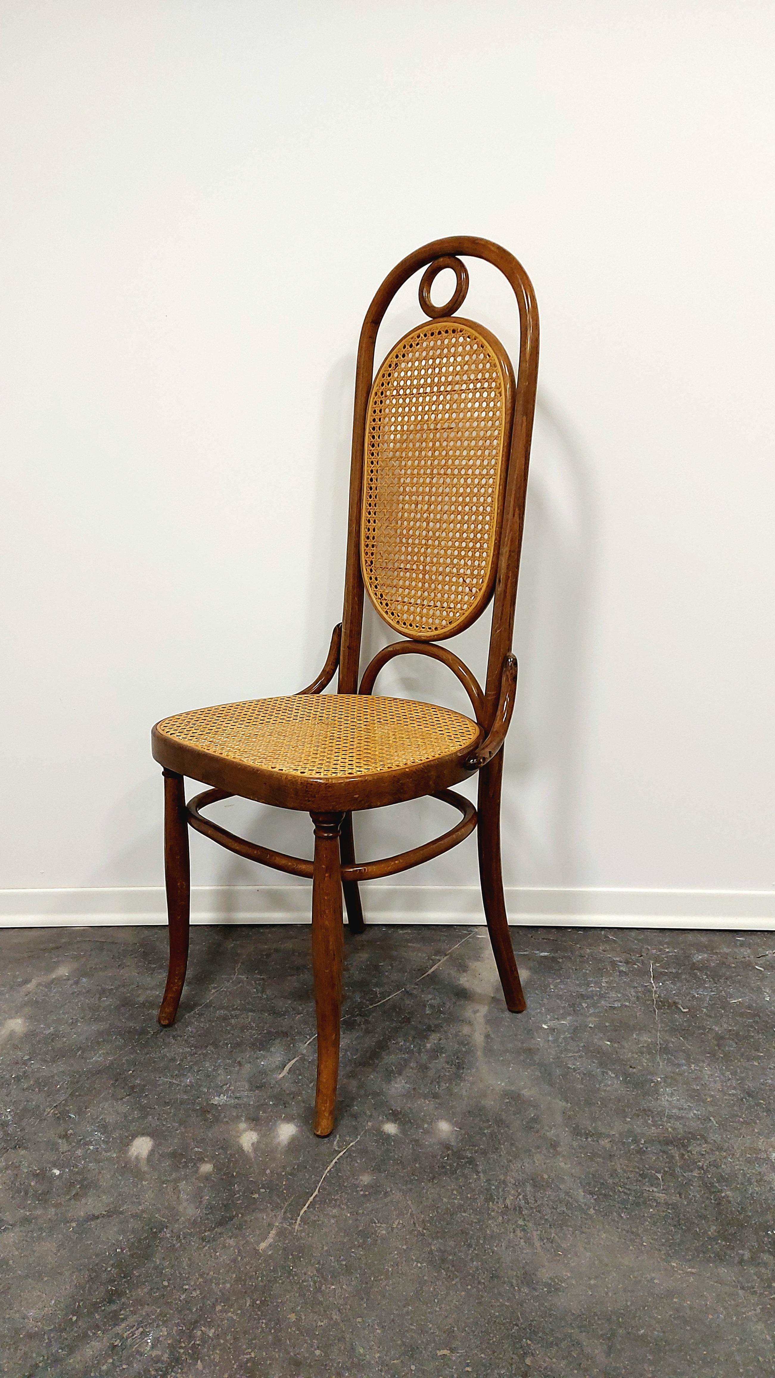 Mid-Century Modern Dining Chairs, Bentwood, M 17, High Back, 1 of 6 For Sale