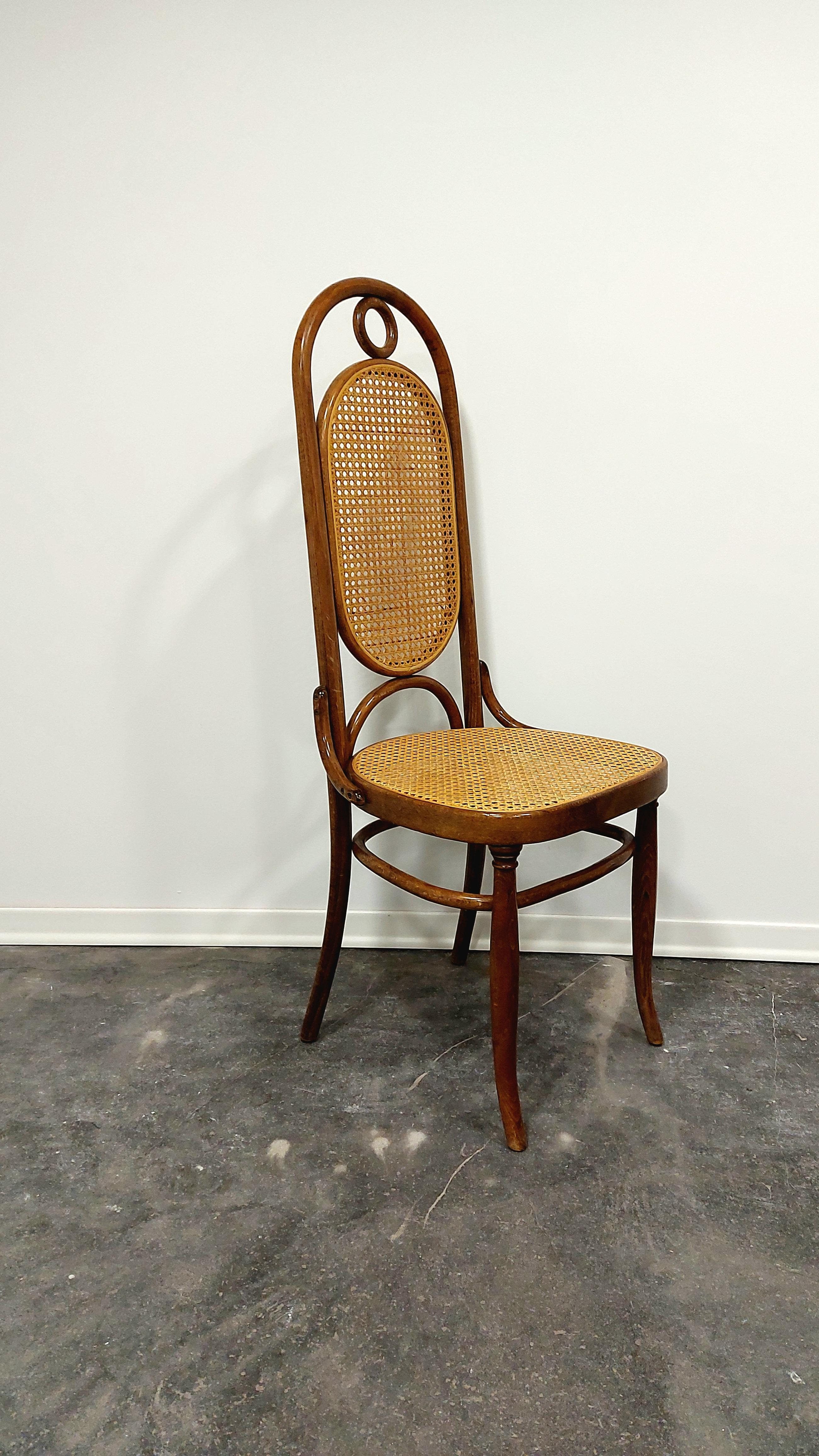 Slovenian Dining Chairs, Bentwood, M 17, High Back, 1 of 6 For Sale