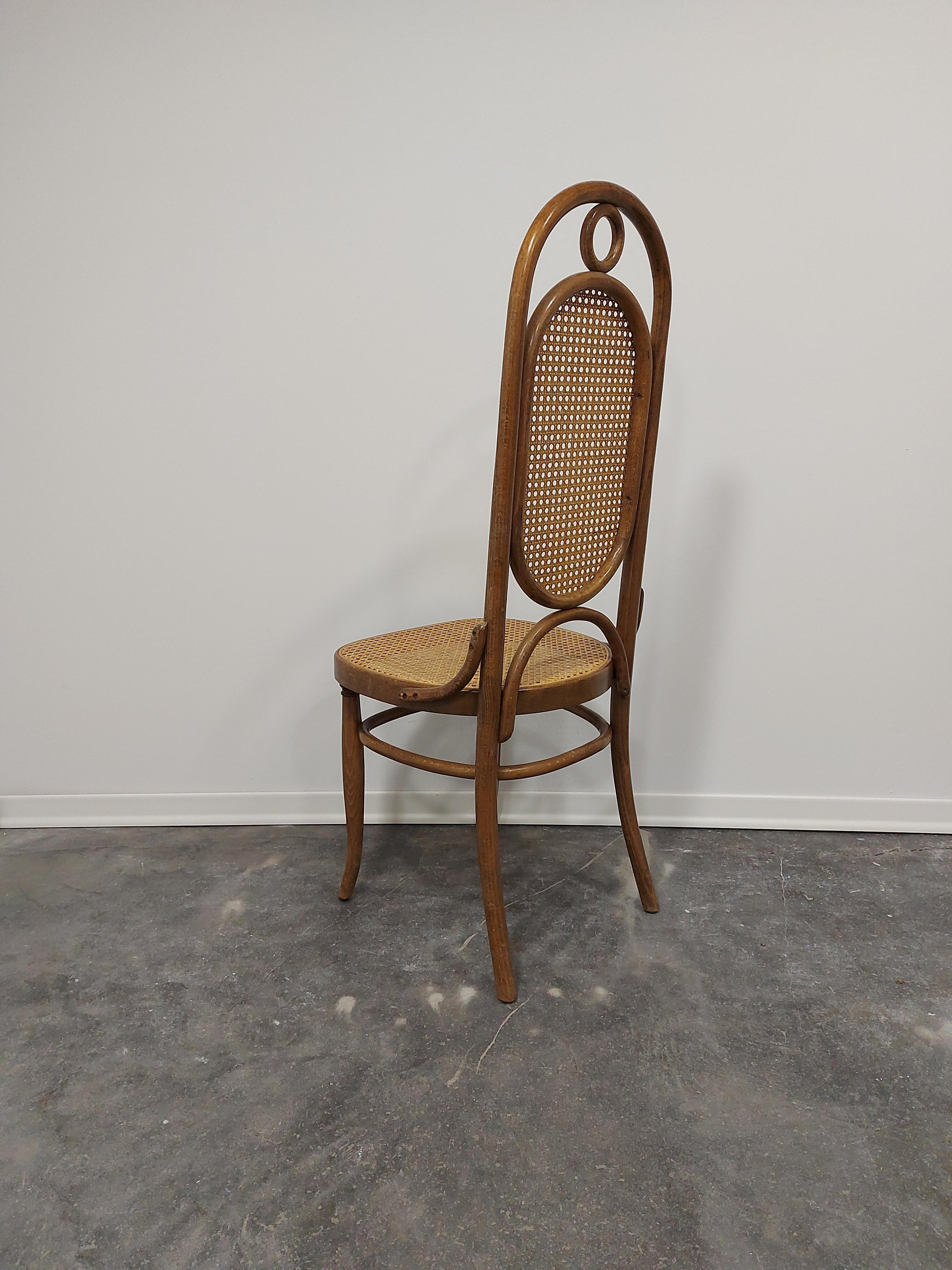Mid-20th Century Dining Chairs, Bentwood, M 17, High Back, 1 of 6 For Sale