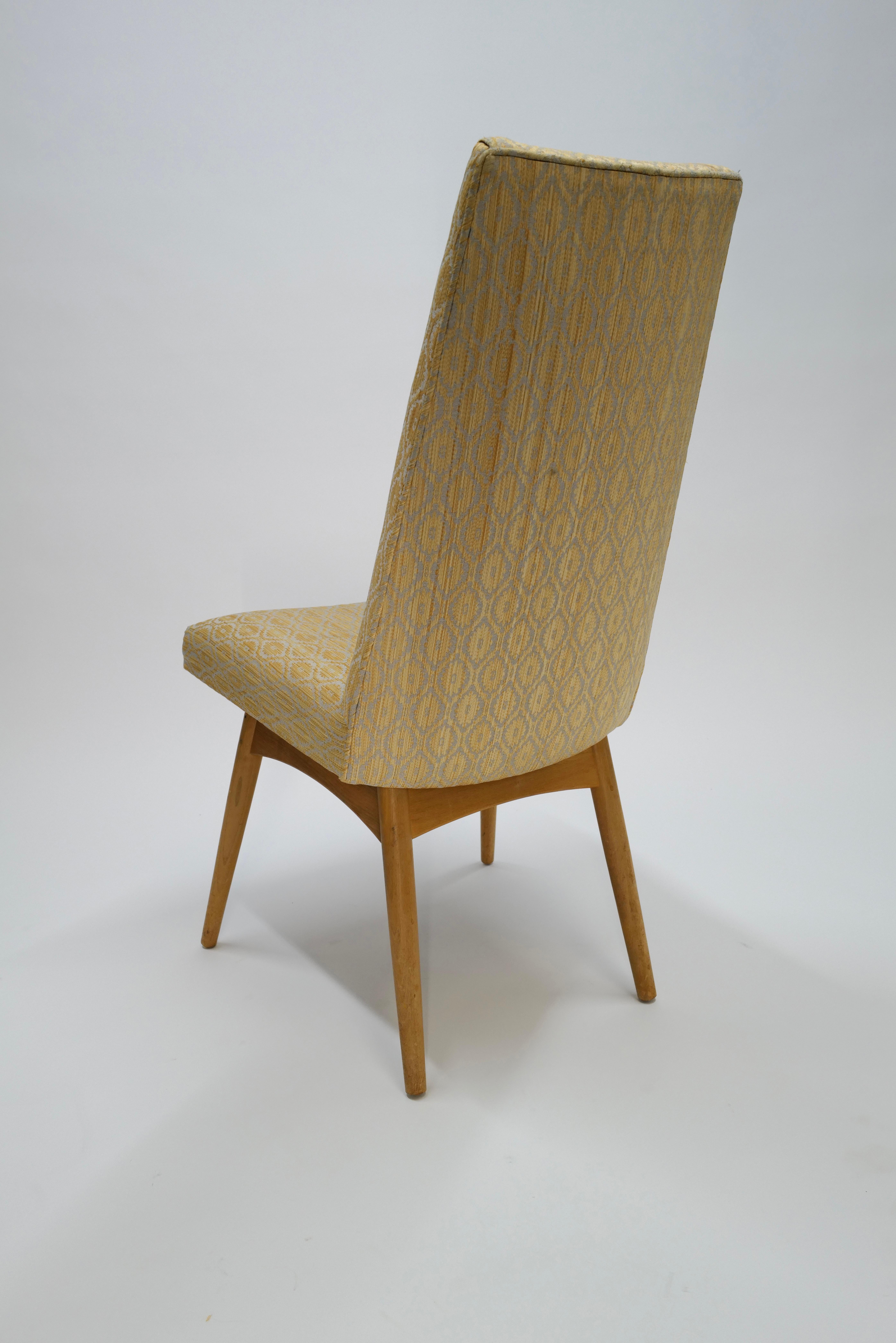 Upholstery Dining Chairs by Adrian Pearsall For Sale
