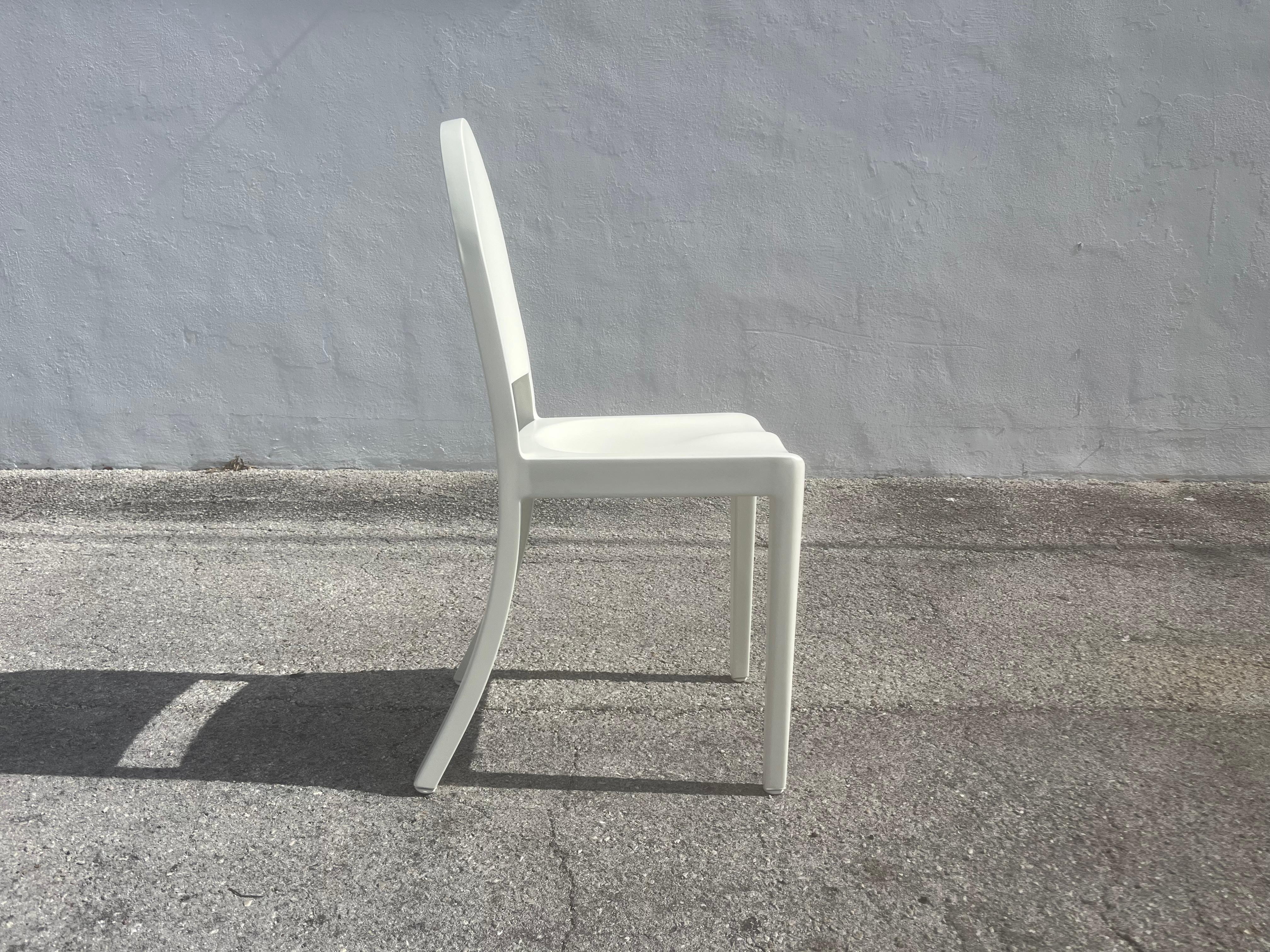 Dining Chairs by Andrée Putman for Emeco, Aluminum, Cream 5