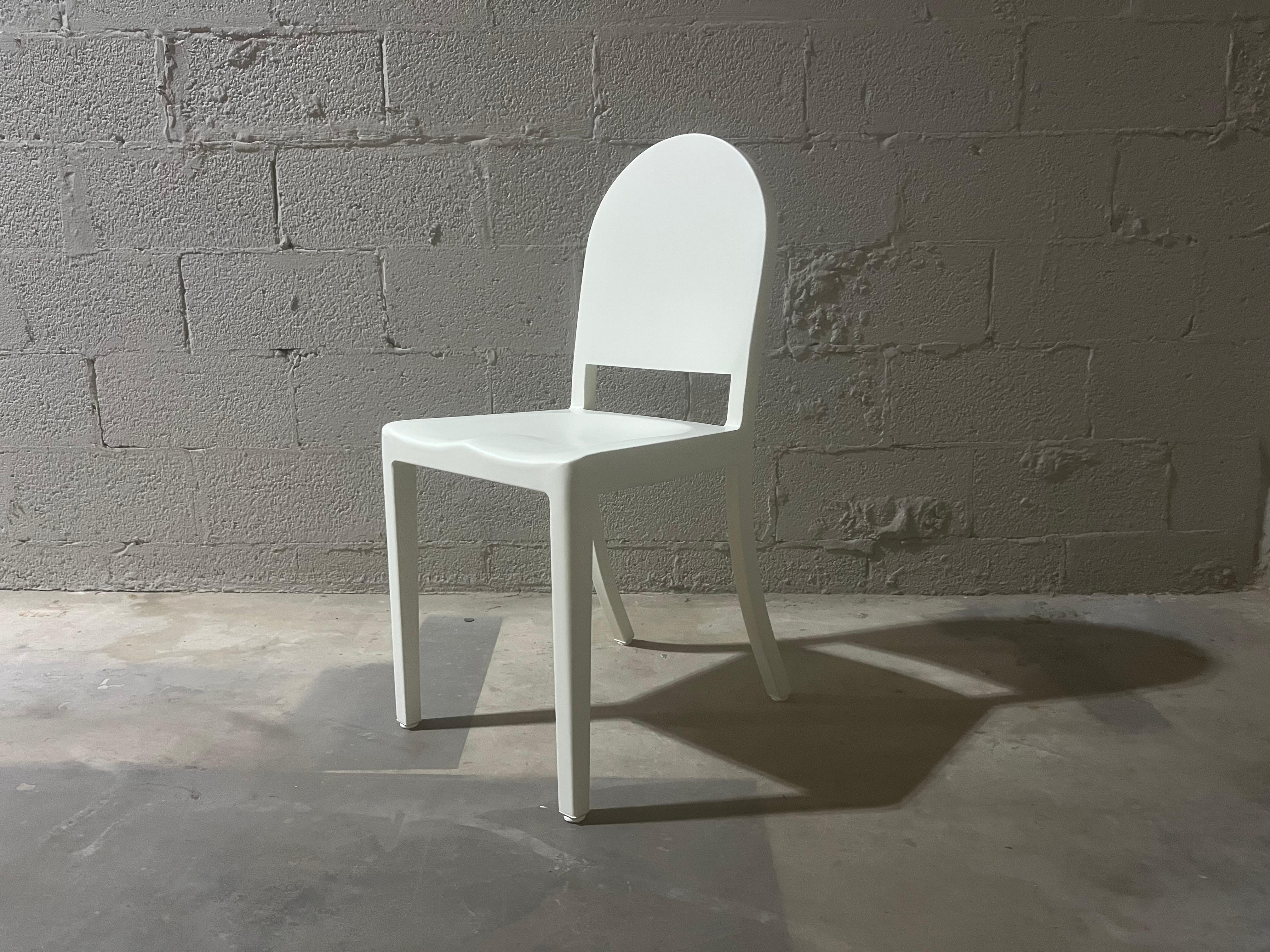 Dining Chairs by Andrée Putman for Emeco, Aluminum, Cream 9