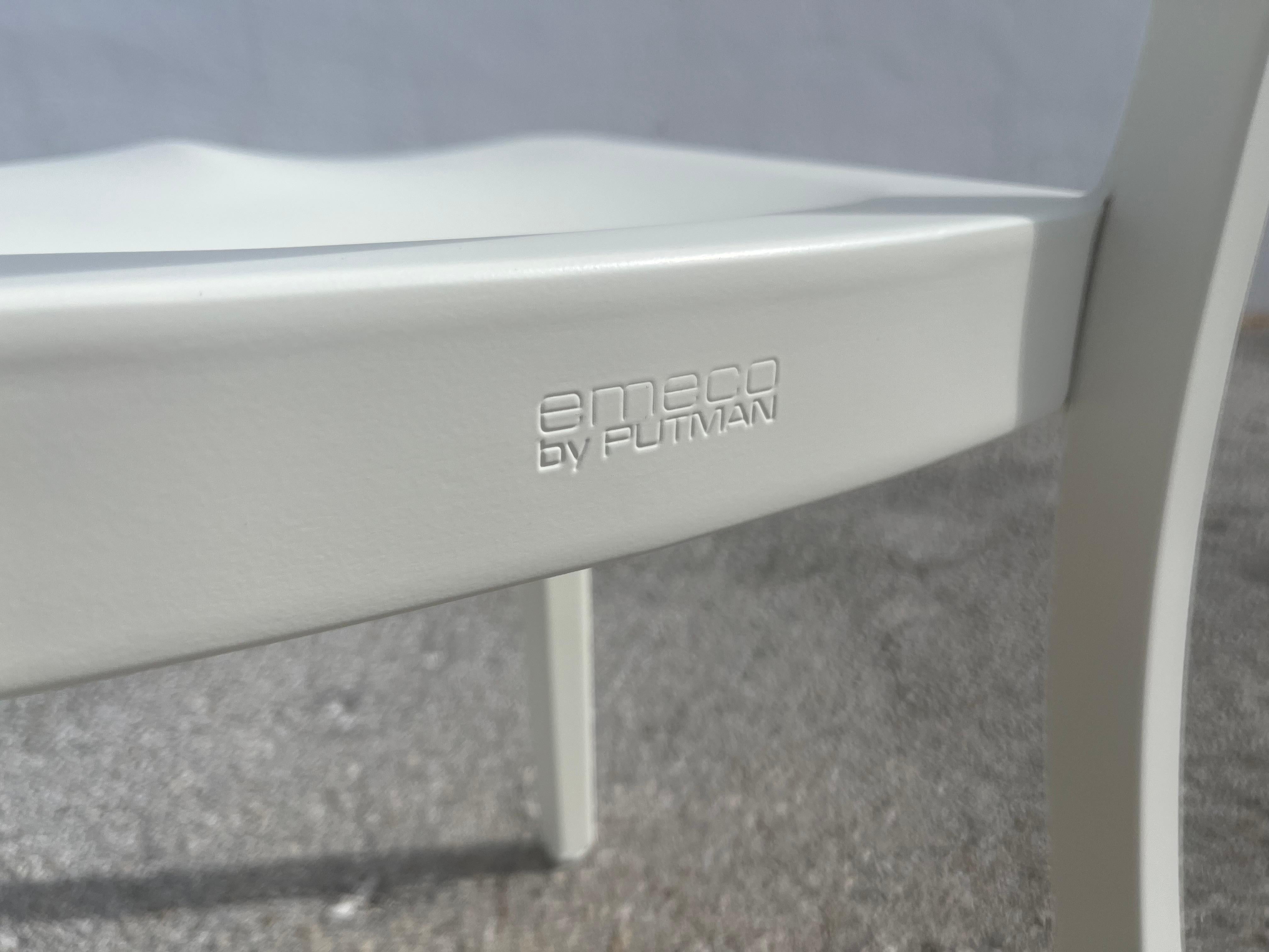 Dining Chairs by Andrée Putman for Emeco, Aluminum, Cream 2