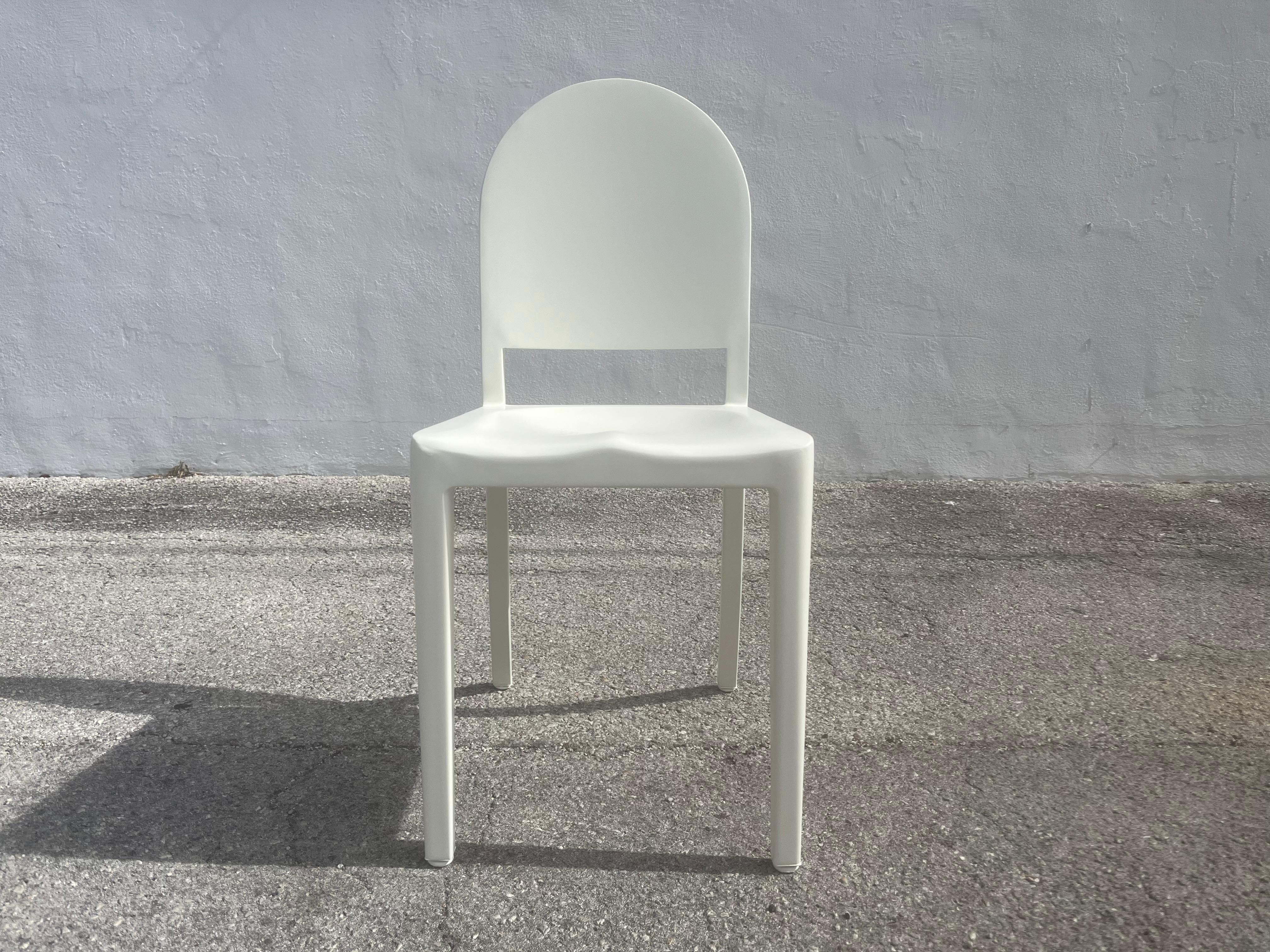 Dining Chairs by Andrée Putman for Emeco, Aluminum, Cream 3