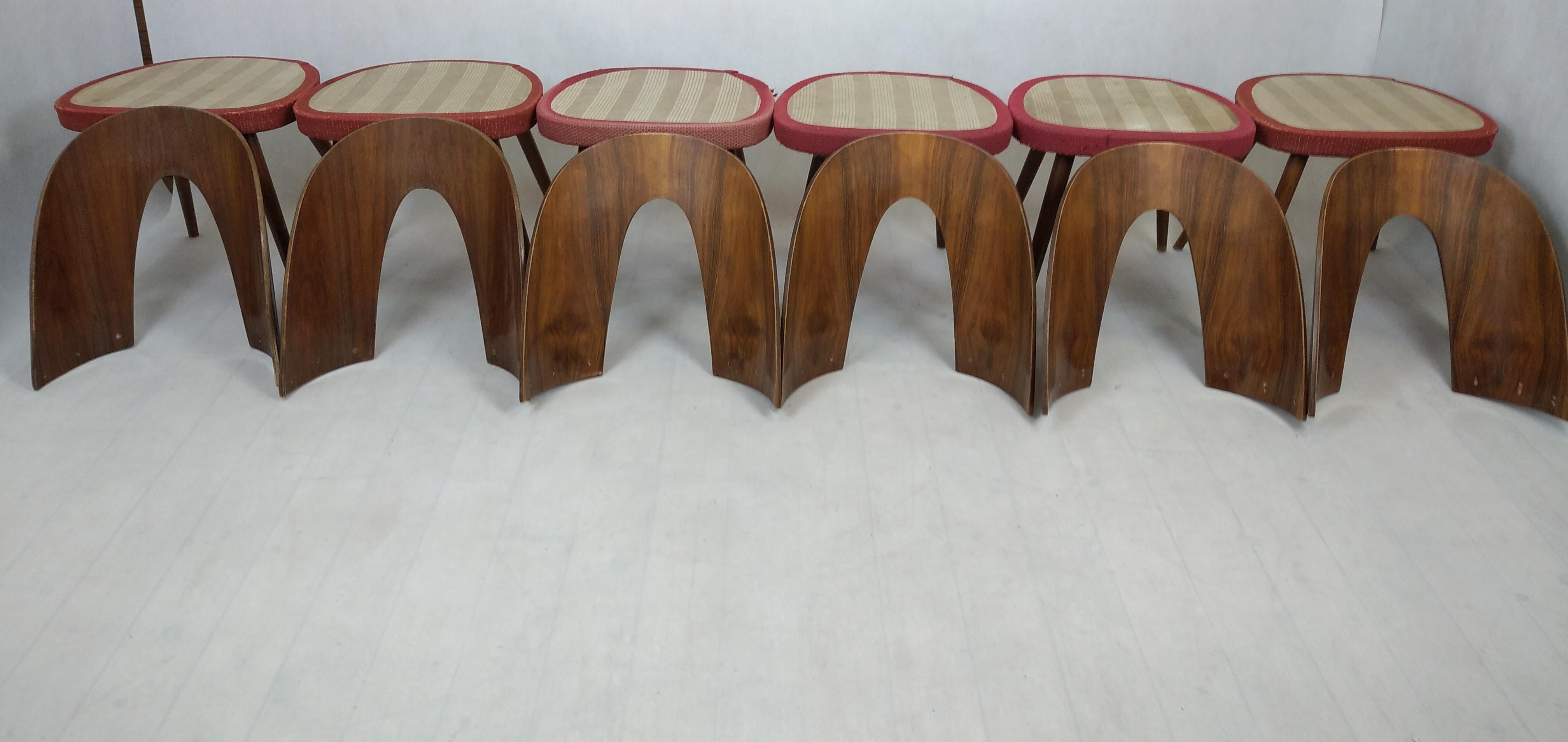 Mid-Century Modern Dining Chairs by Antonin Suman, 1960s, Set of 6