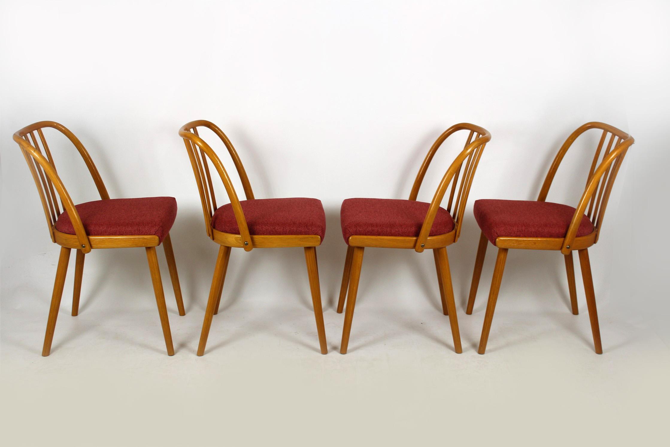 Czech Dining Chairs by Antonin Suman, 1960s, Set of Four