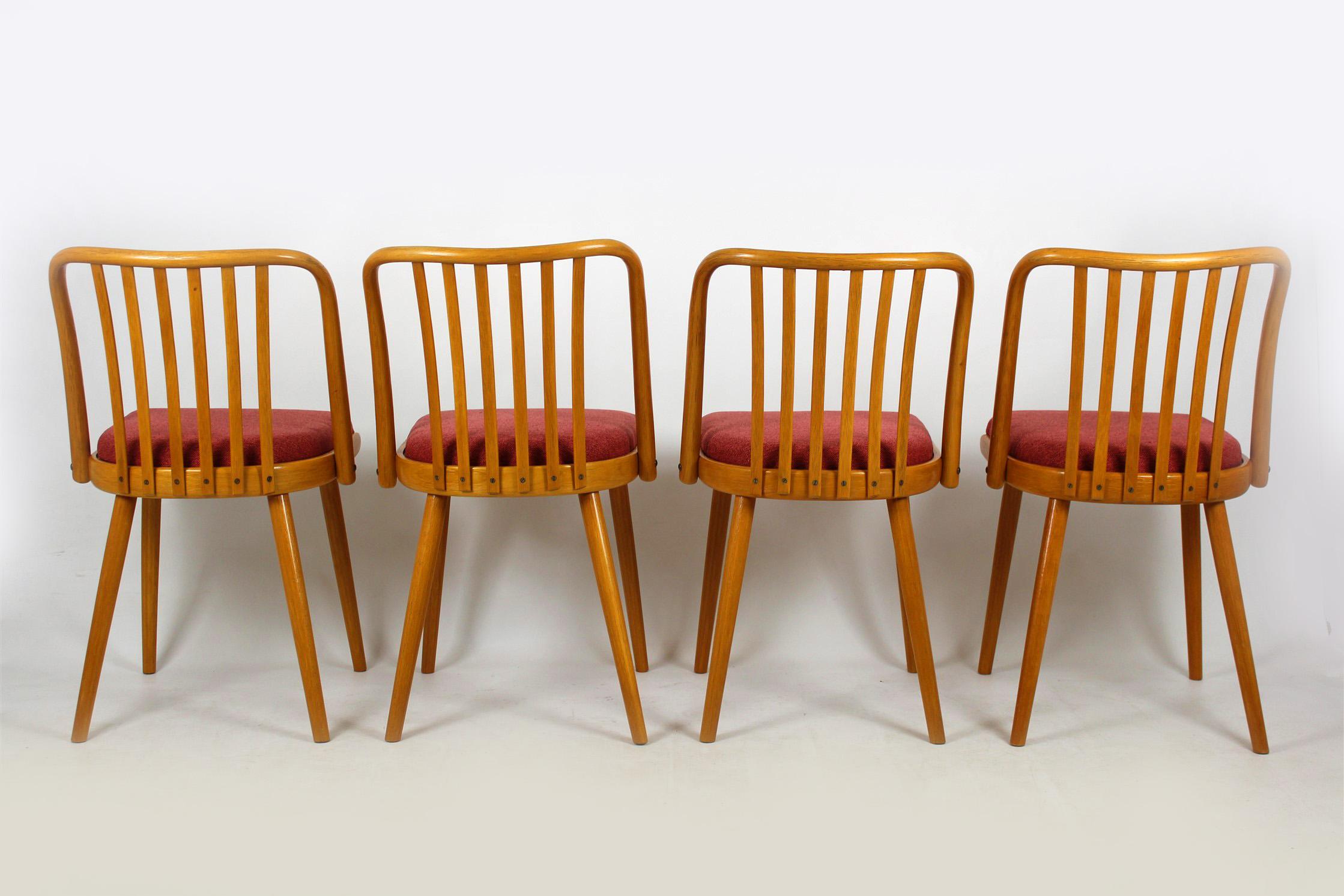 Dining Chairs by Antonin Suman, 1960s, Set of Four In Good Condition In Żory, PL