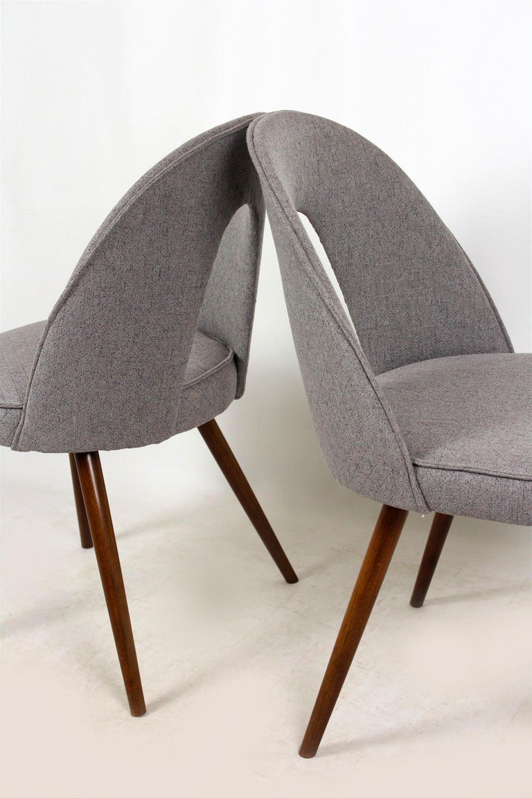 Mid-Century Modern Dining Chairs by Antonin Suman for Tatra, 1960s, Set of Two For Sale