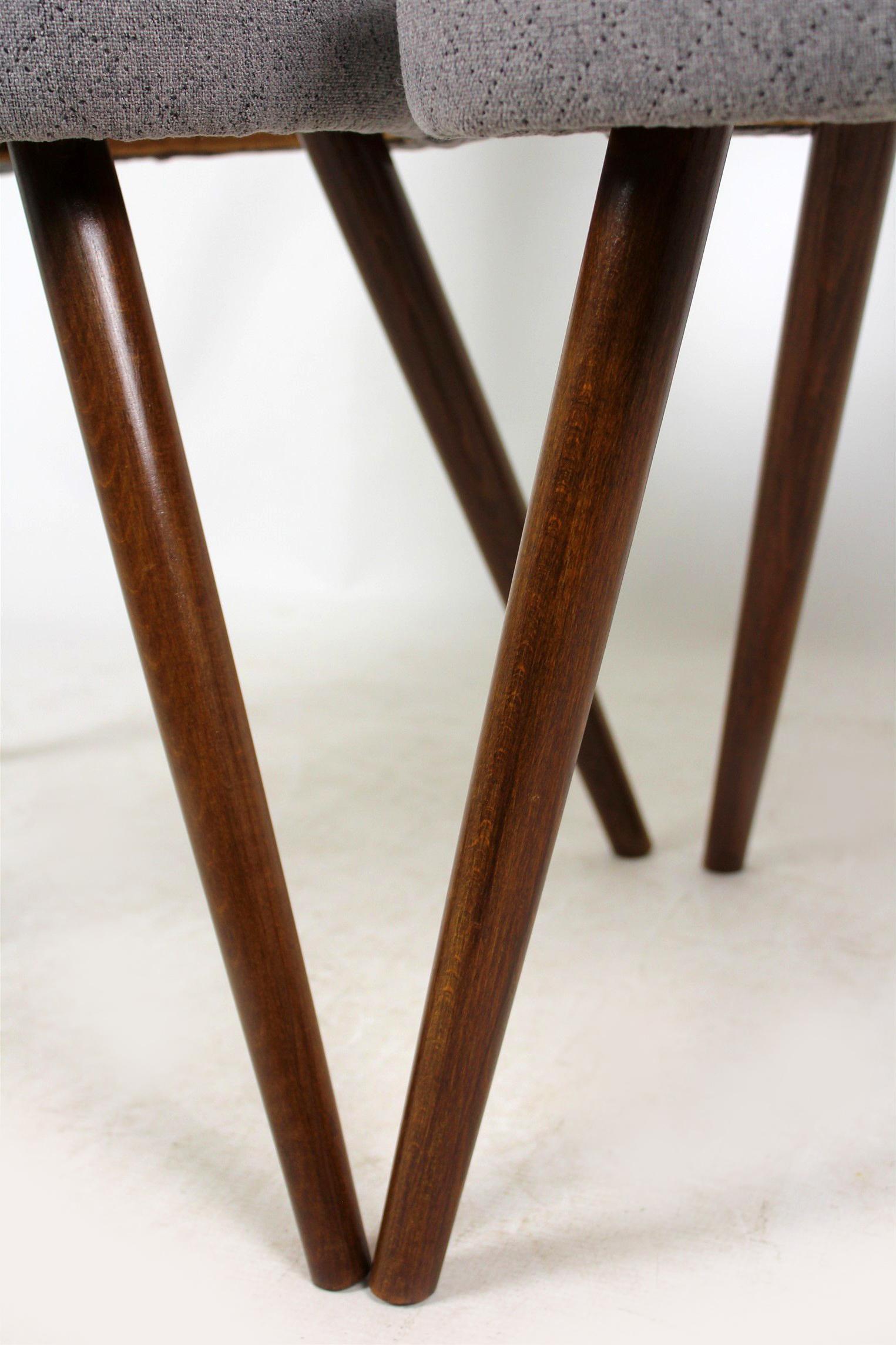20th Century Dining Chairs by Antonin Suman for Tatra, 1960s, Set of Two For Sale