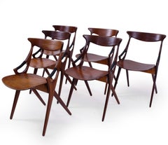 Dining Chairs by Arne Hovmand Olsen for Mogens Kold, Set of 6