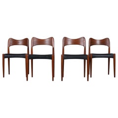 Esszimmerstühle von Arne Olsen Hovmand für Mogens Kold, 4er-Set