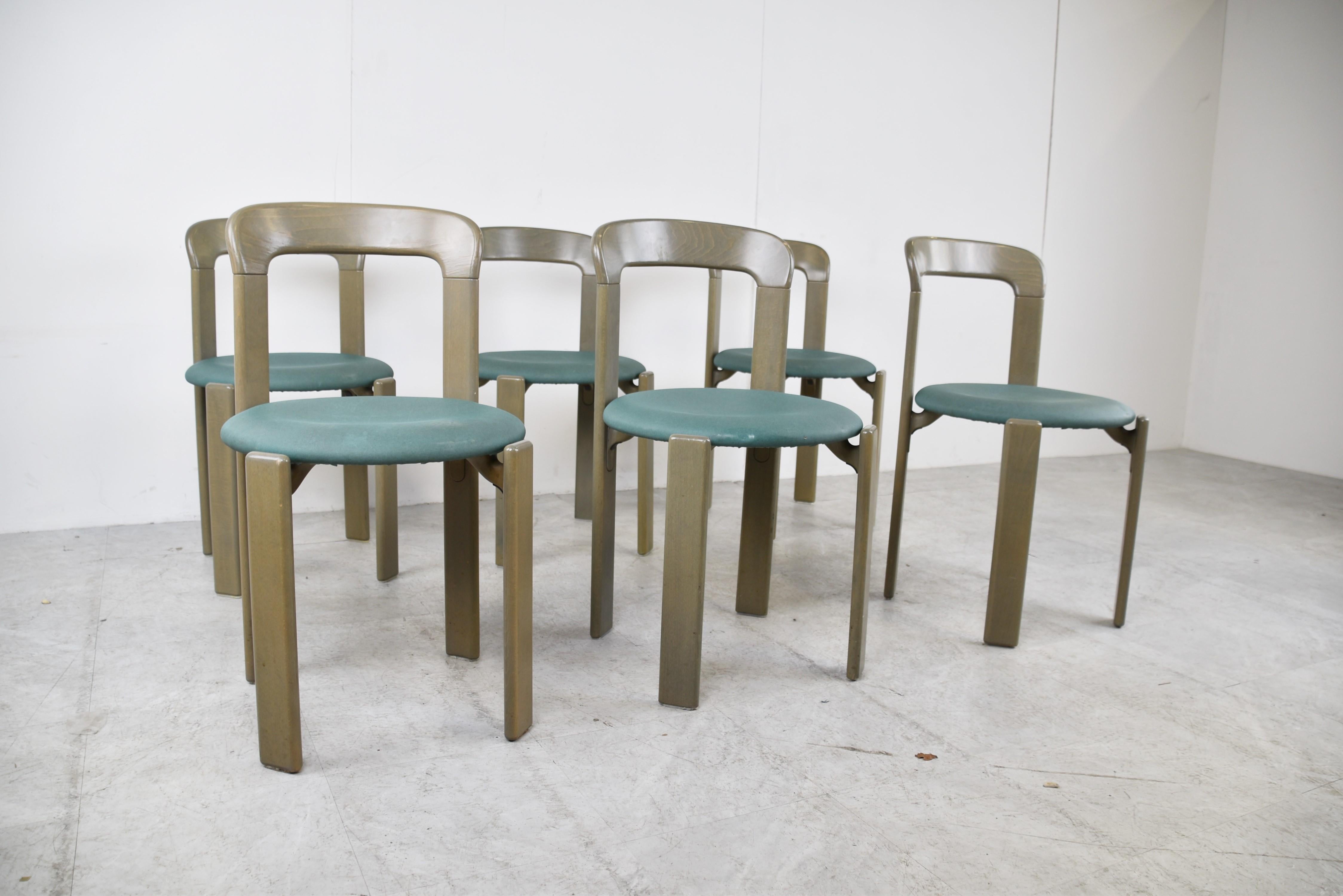 Dining Chairs by Bruno Rey for Kusch & Co, 1970s In Good Condition In HEVERLEE, BE
