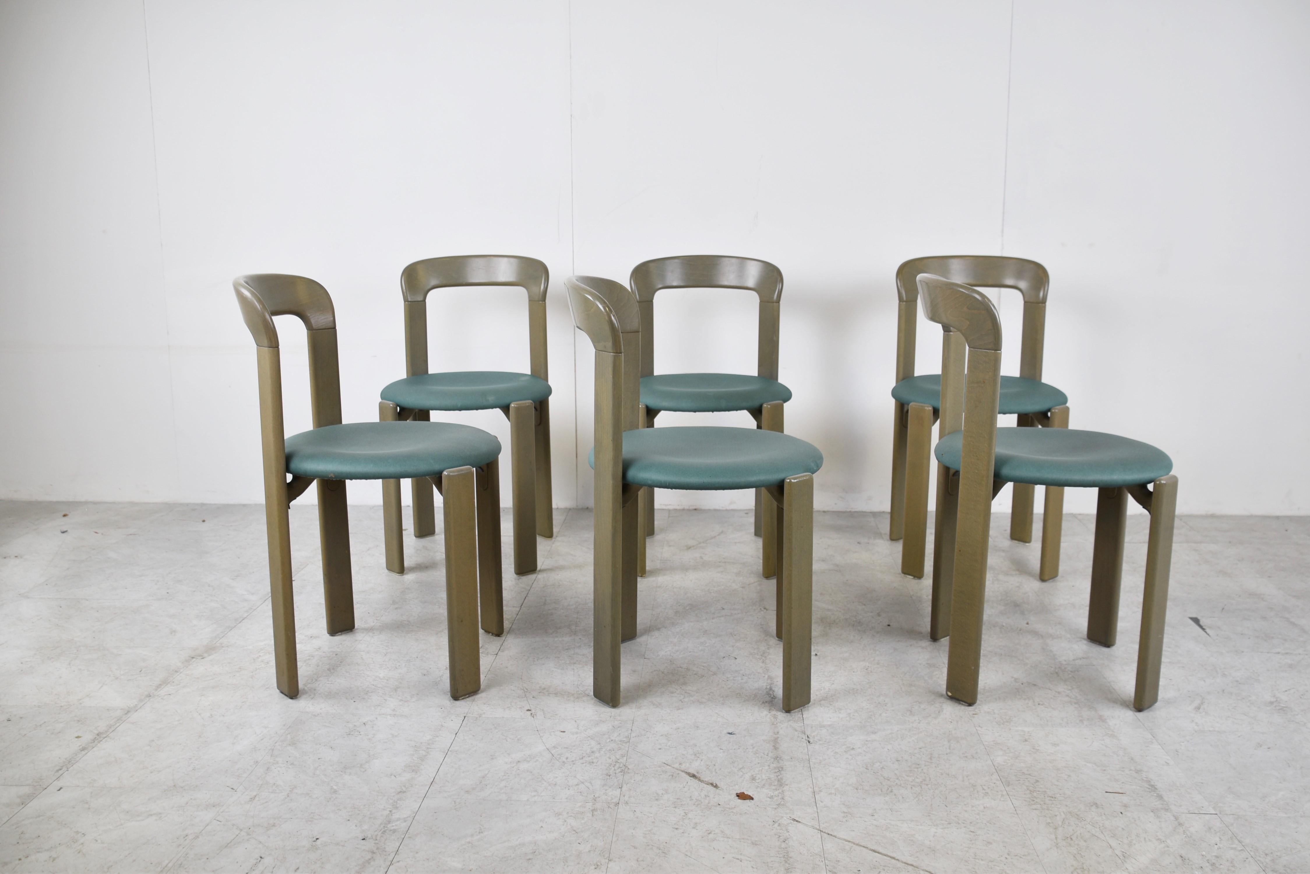 Dining Chairs by Bruno Rey for Kusch & Co, 1970s 1