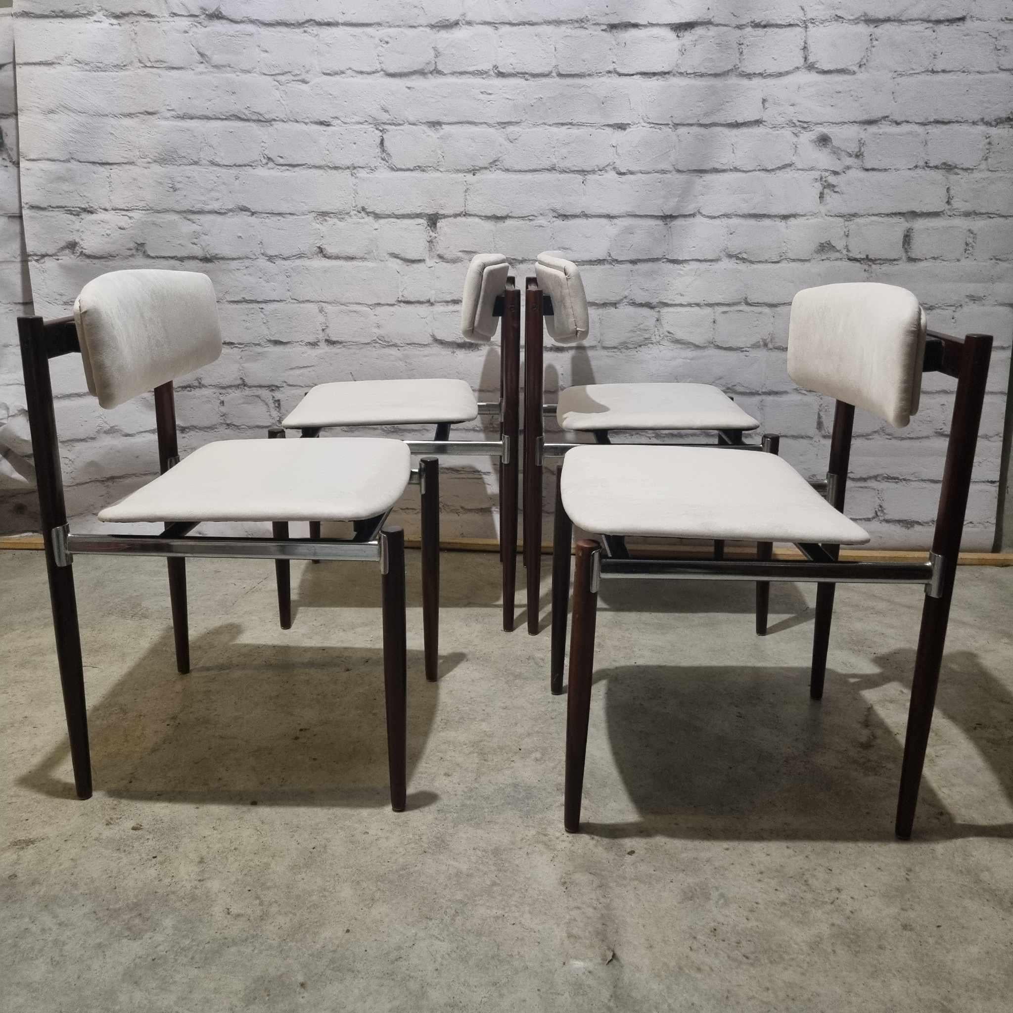20th Century Dining chairs by C. Denekamp for Thereca, set of 4, 1960’s For Sale