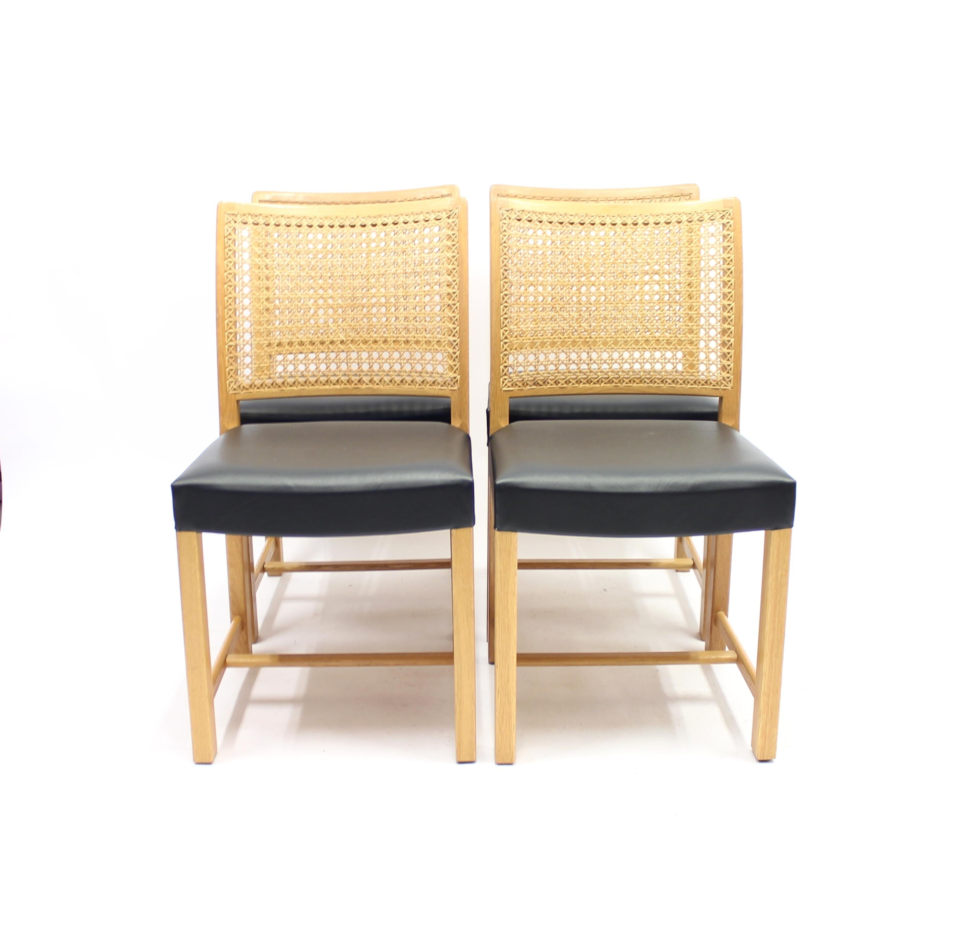 Scandinavian Modern Dining Chairs by Carl Gustaf Hiort Af Ornäs for Mikko Nupponen, 1950s, Set of 4