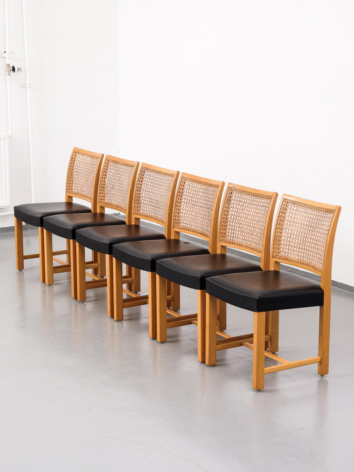 Scandinavian Modern Dining Chairs by Carl Gustaf Hiort Af Ornäs for Mikko Nupponen, 1950s, Set of 6