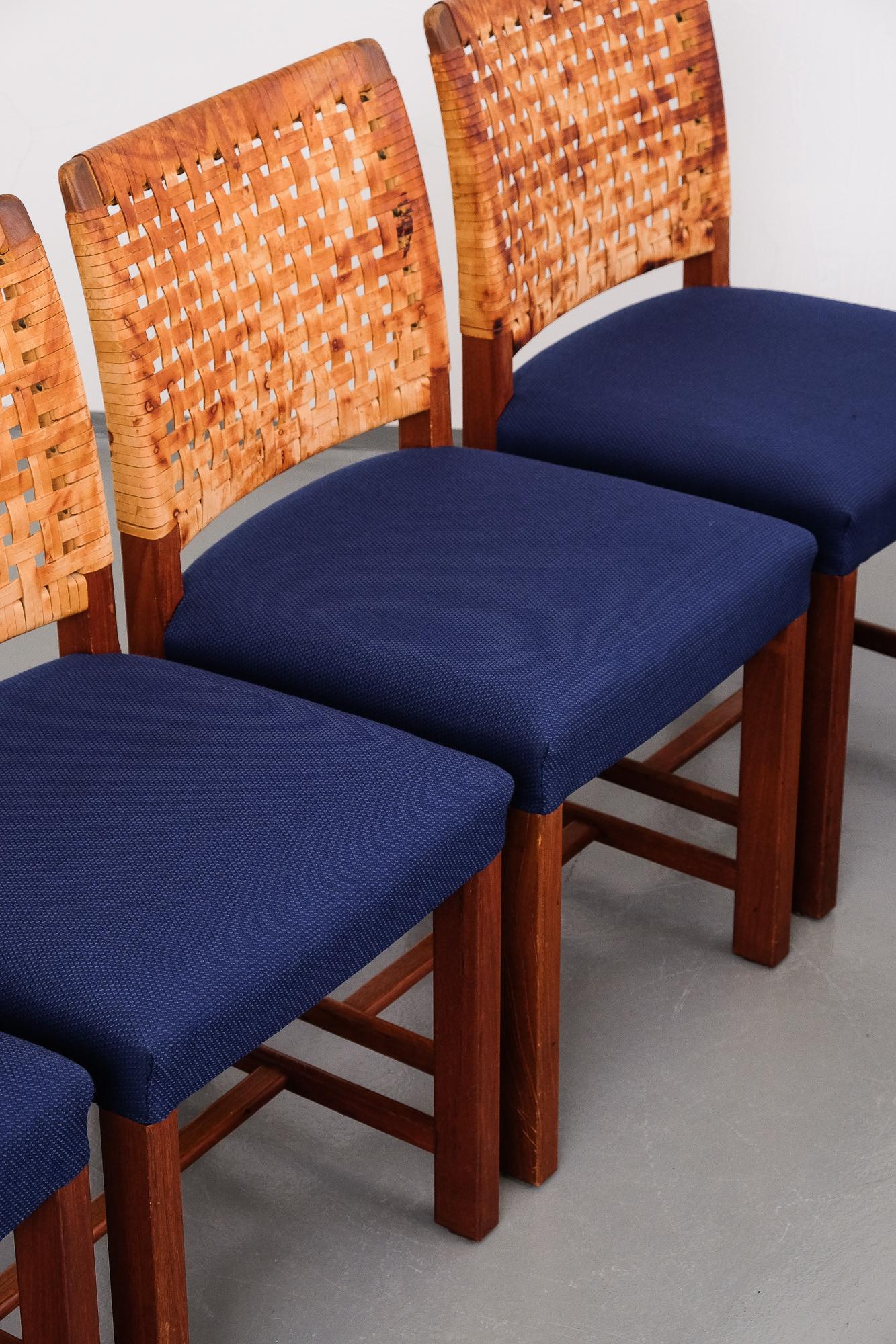 Dining Chairs by Carl Gustaf Hiort Af Ornäs for Mikko Nupponen, 1950s, Set of 8 3