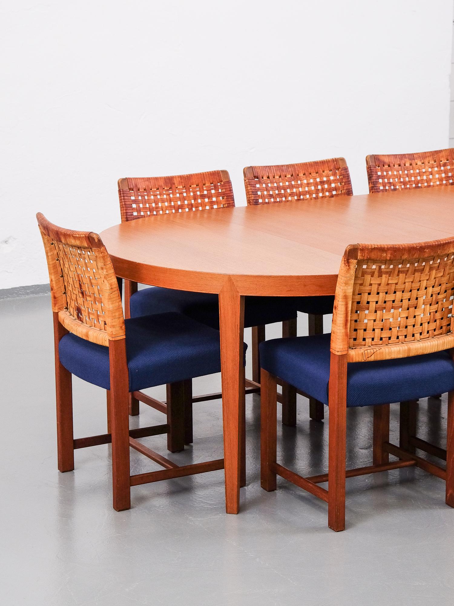 Dining Chairs by Carl Gustaf Hiort Af Ornäs for Mikko Nupponen, 1950s, Set of 8 10