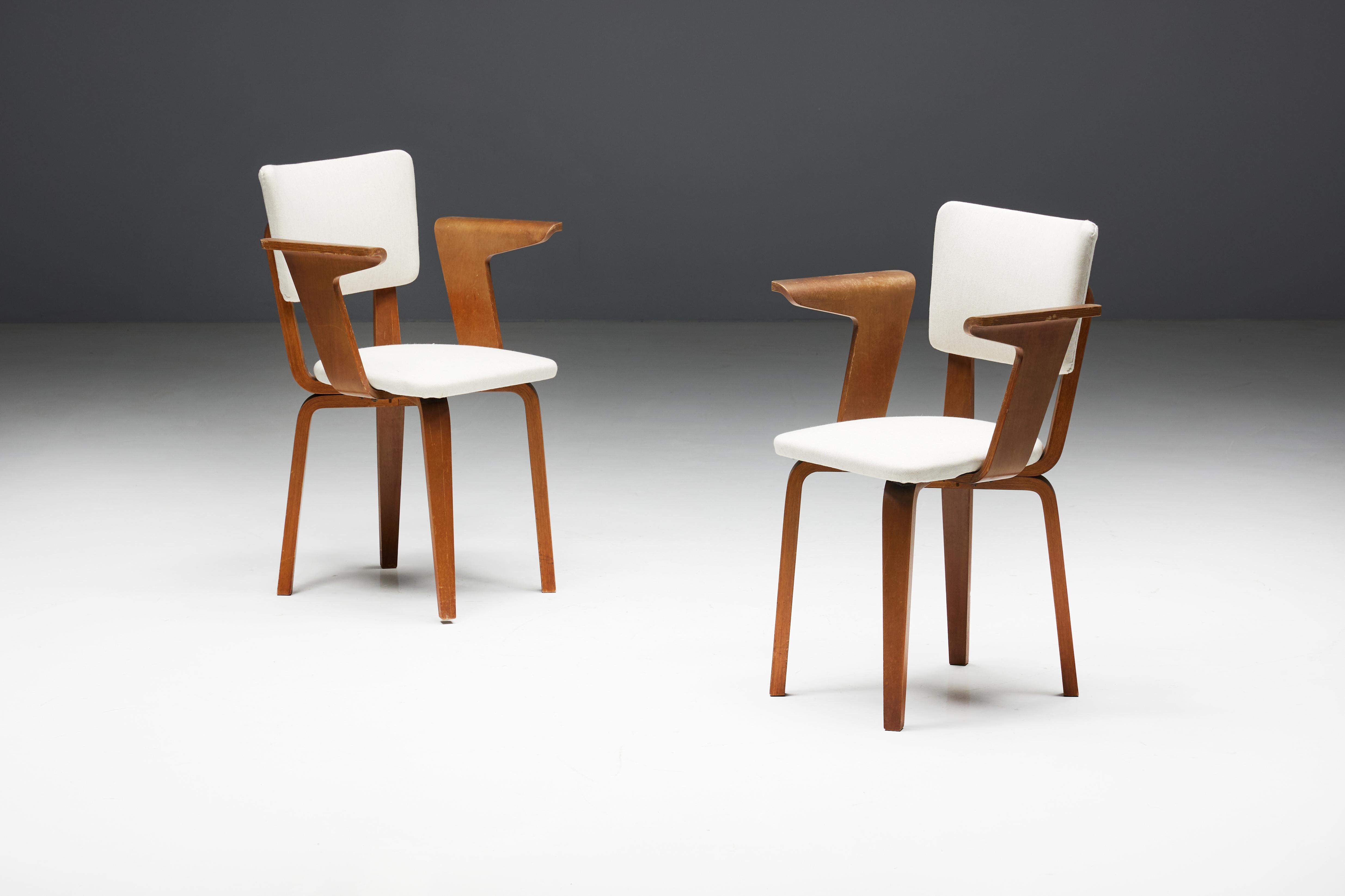 Dining Chairs by Cor Alons for Gouda Den Boer, Netherlands, 1950s For Sale 3