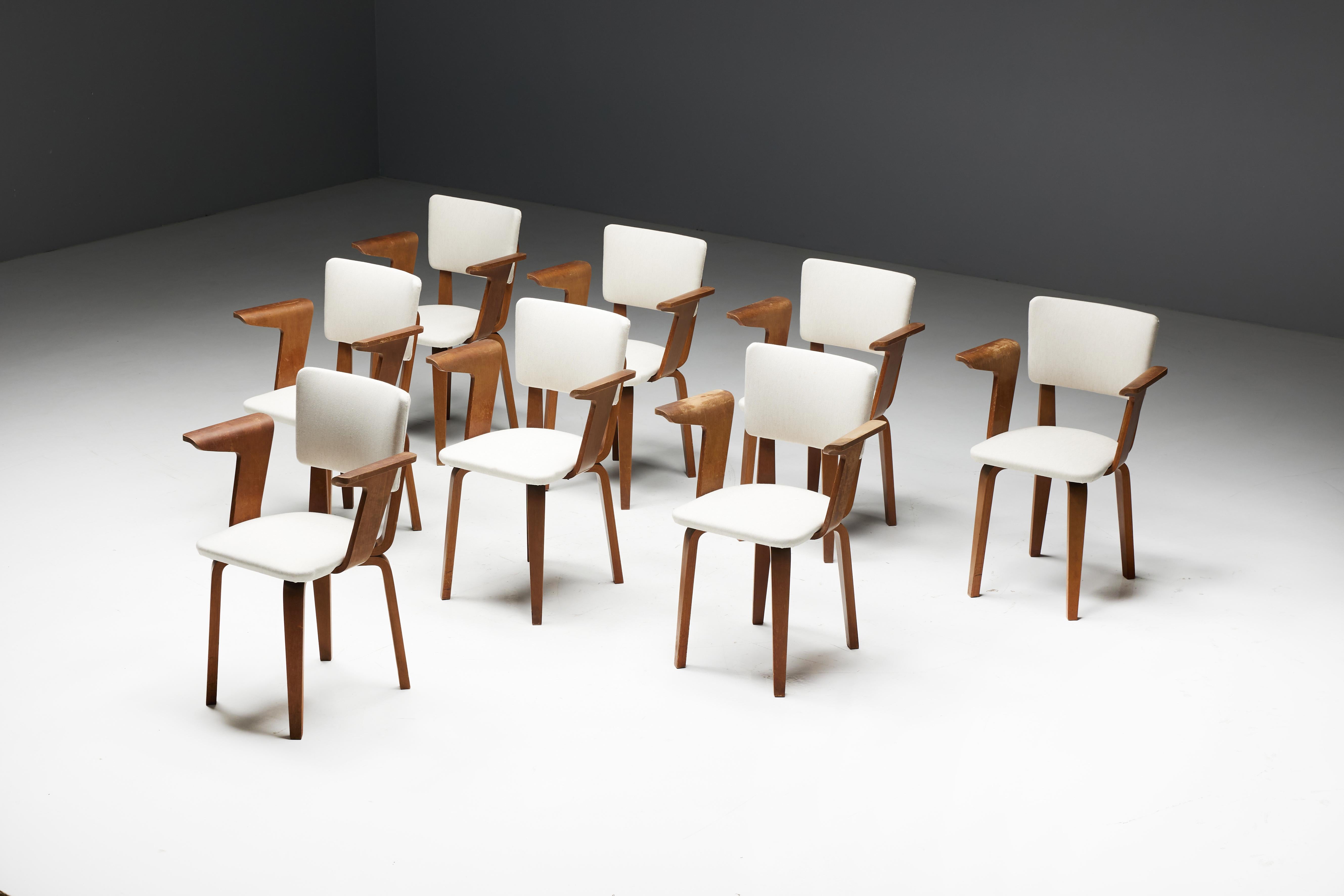 Mid-Century Modern Dining Chairs by Cor Alons for Gouda Den Boer, Netherlands, 1950s For Sale