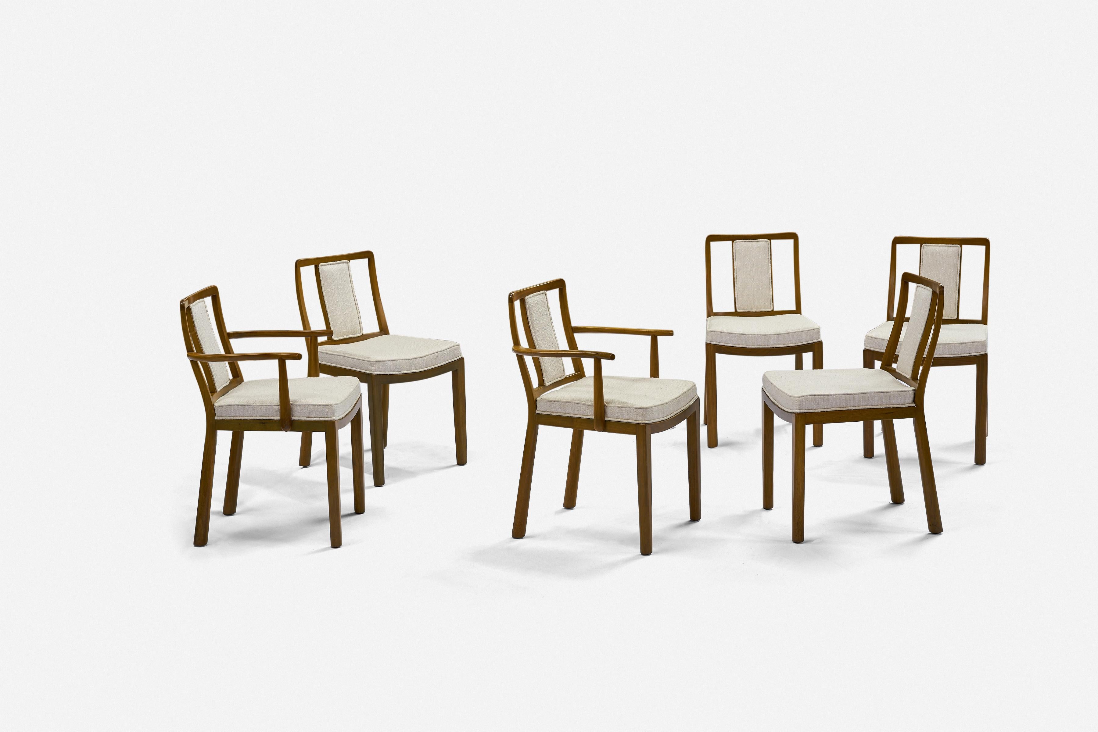 American Dining Chairs by Edward Wormley for Dunbar, Set of Six, 1950s For Sale