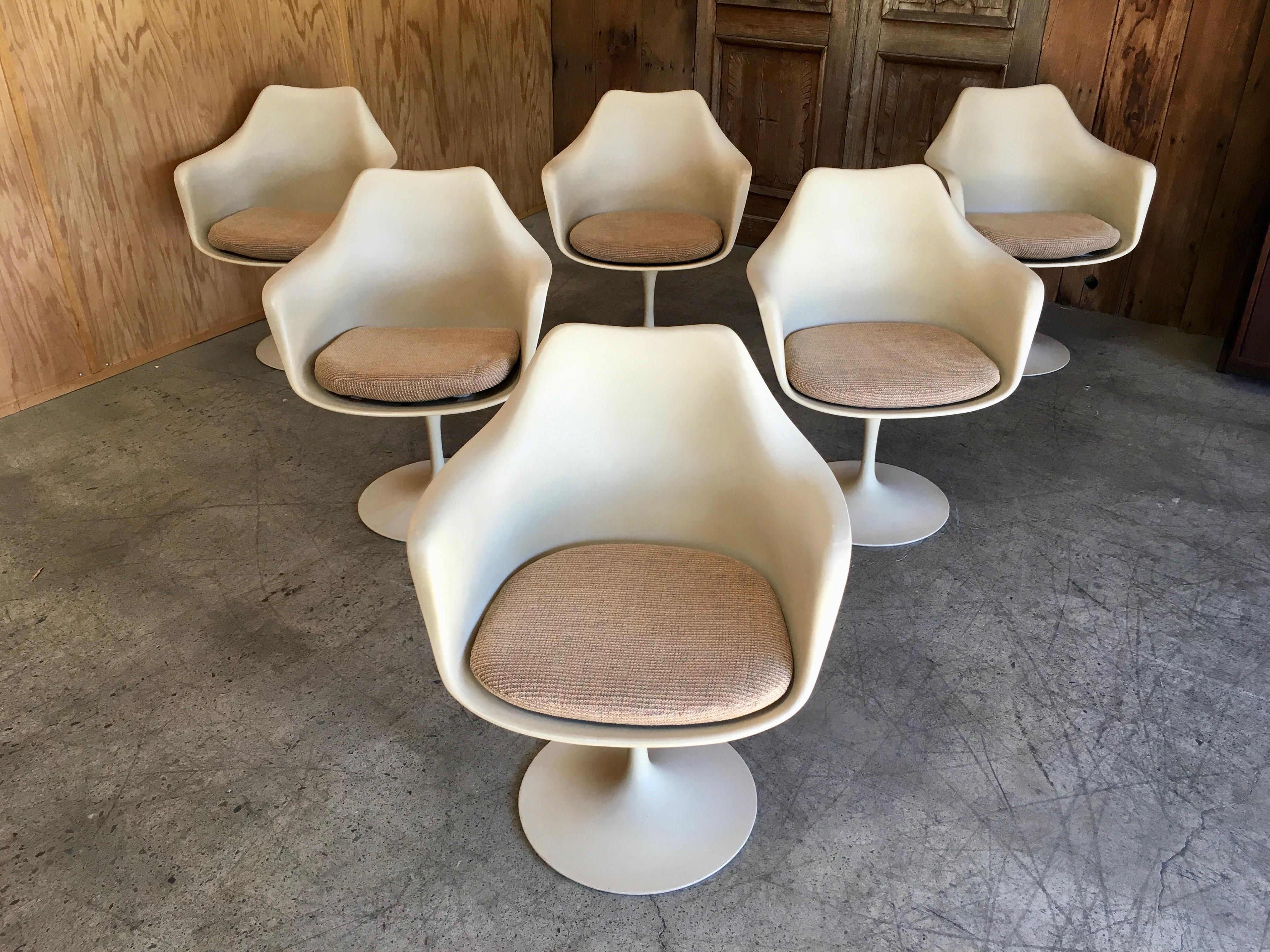 Steel Dining Chairs by Eero Saarinen for Knoll Set of Six