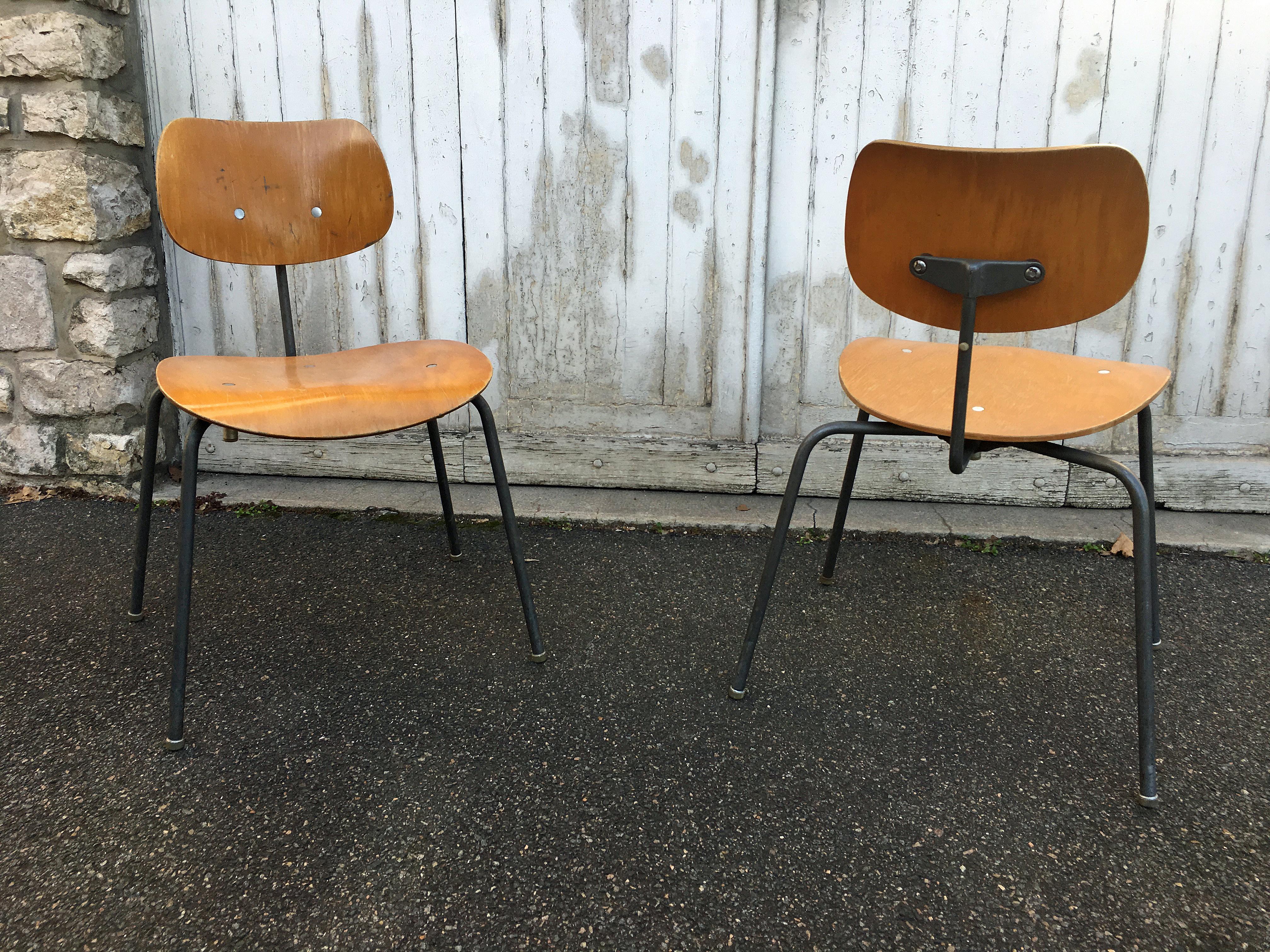Dining chairs by Egon Eiermann for Wilde & Spieth.