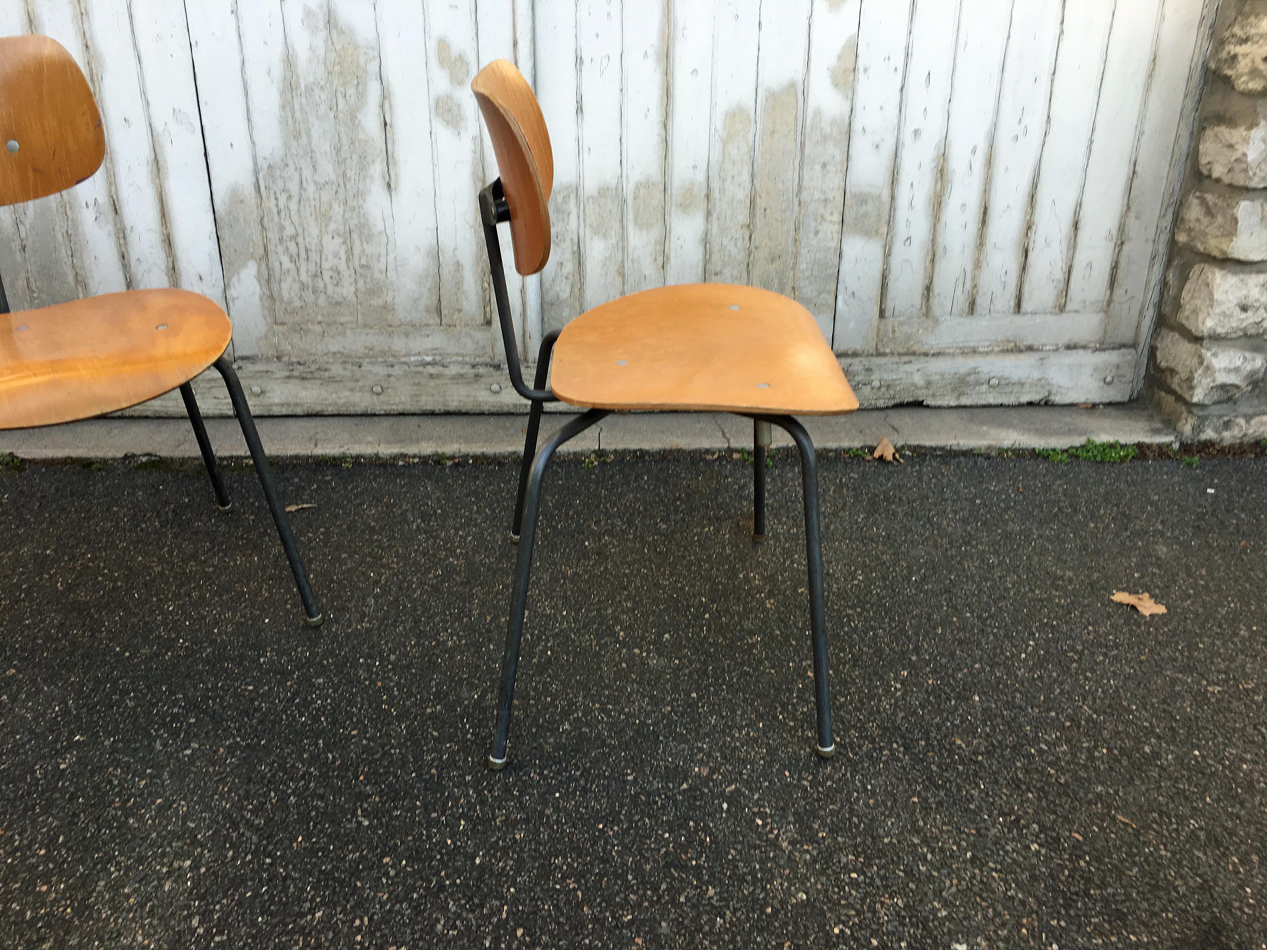 German Dining Chairs by Egon Eiermann for Wilde & Spieth For Sale