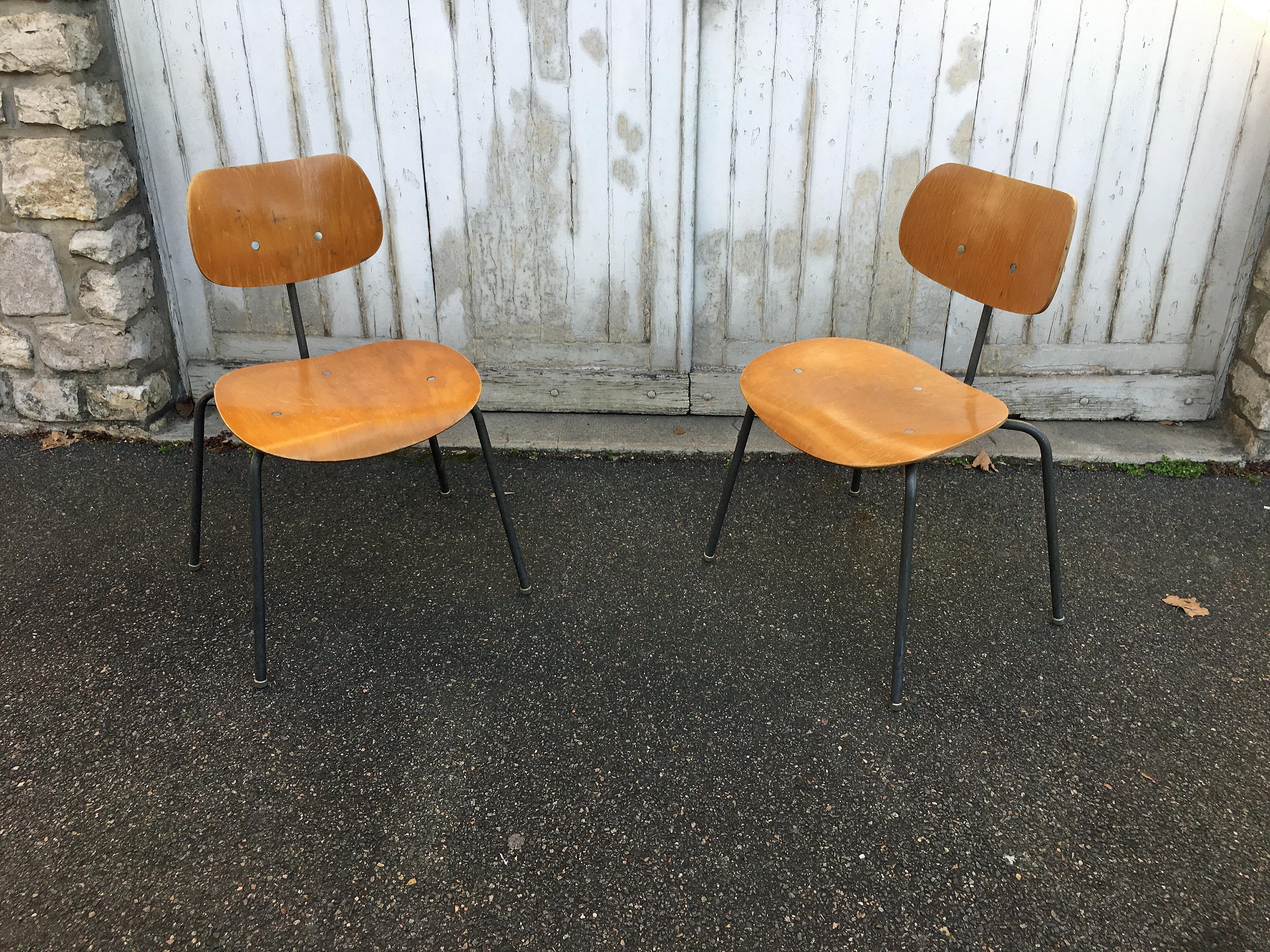 Mid-20th Century Dining Chairs by Egon Eiermann for Wilde & Spieth For Sale