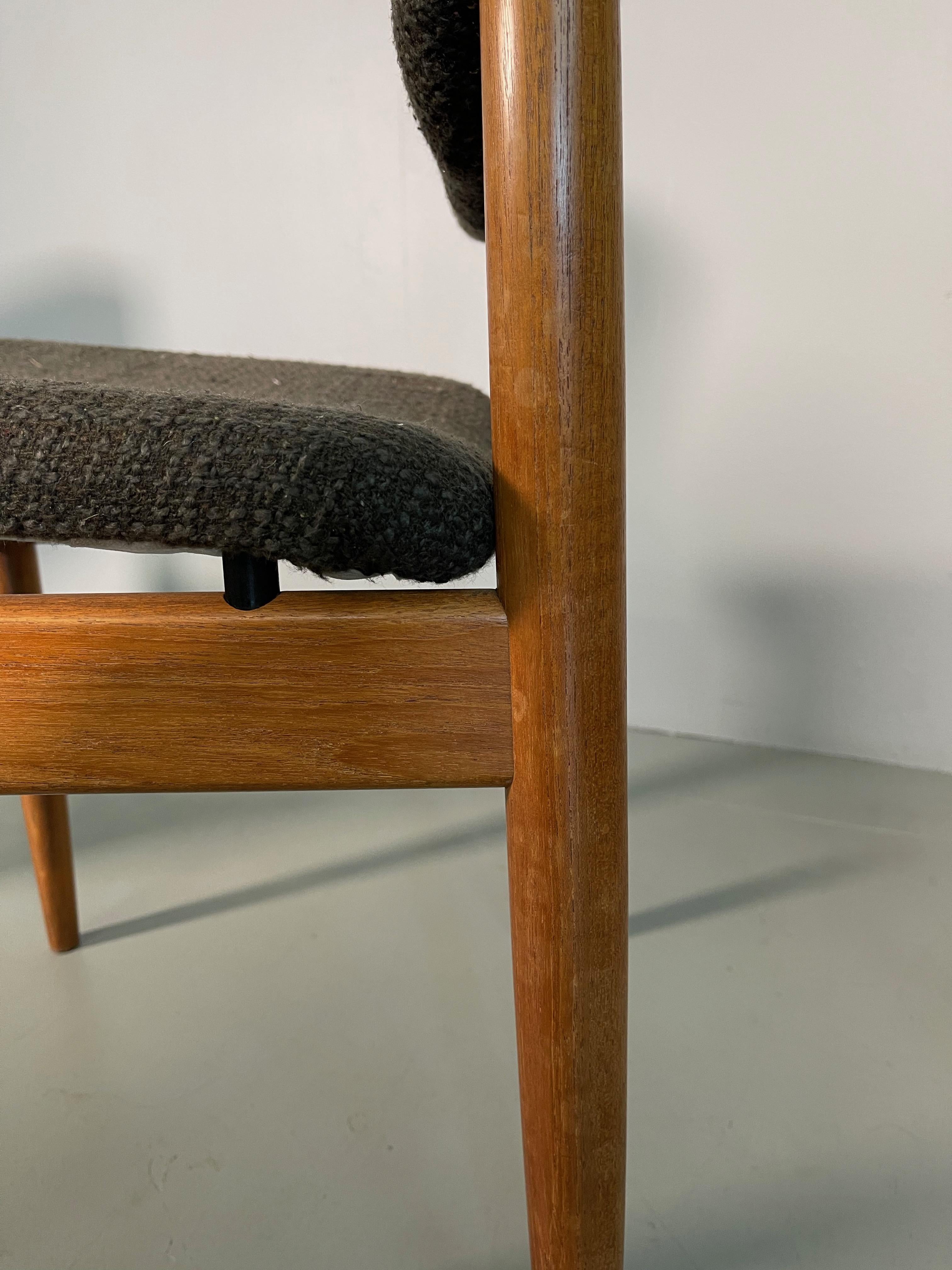 Chaises de salle à manger de Finn Juhl pour France & Sn, années 1960, ensemble de 4 pièces en vente 4