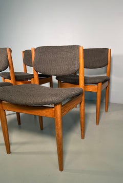 Sillas de comedor de Finn Juhl para France & Søn, años 60, set de 4