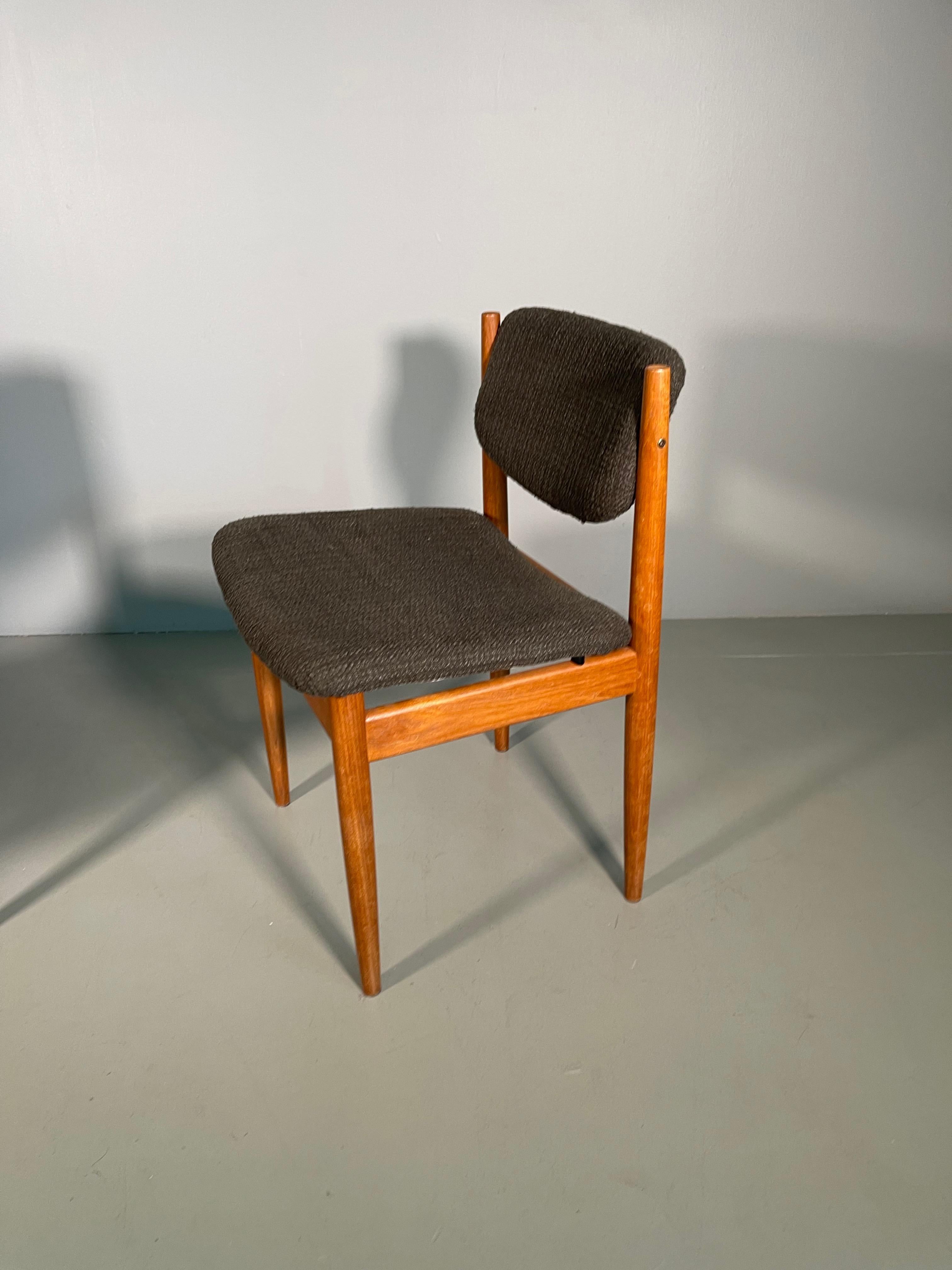 20th Century Dining Chairs by Finn Juhl for France & Søn, 1960s, Set of 4 For Sale